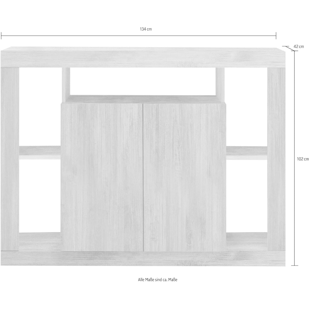 INOSIGN Sideboard »Rimini«, Breite 134 cm