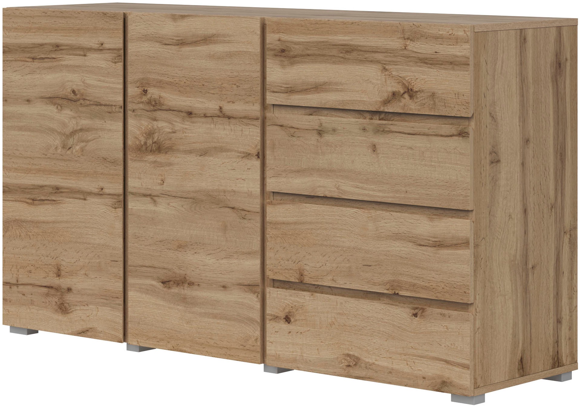 OTTO home Sideboard "Asymetric,Breite 138 cm, grifflose Kommode 2 Türen/4 S günstig online kaufen