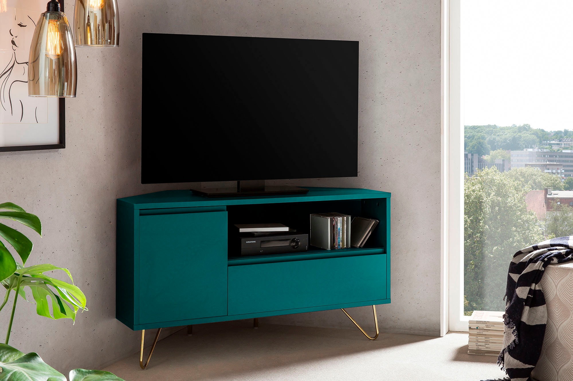 SalesFever TV-Board "Bolton Moderne TV-Eckkommode", Ecklösung, TV-Kommode m günstig online kaufen