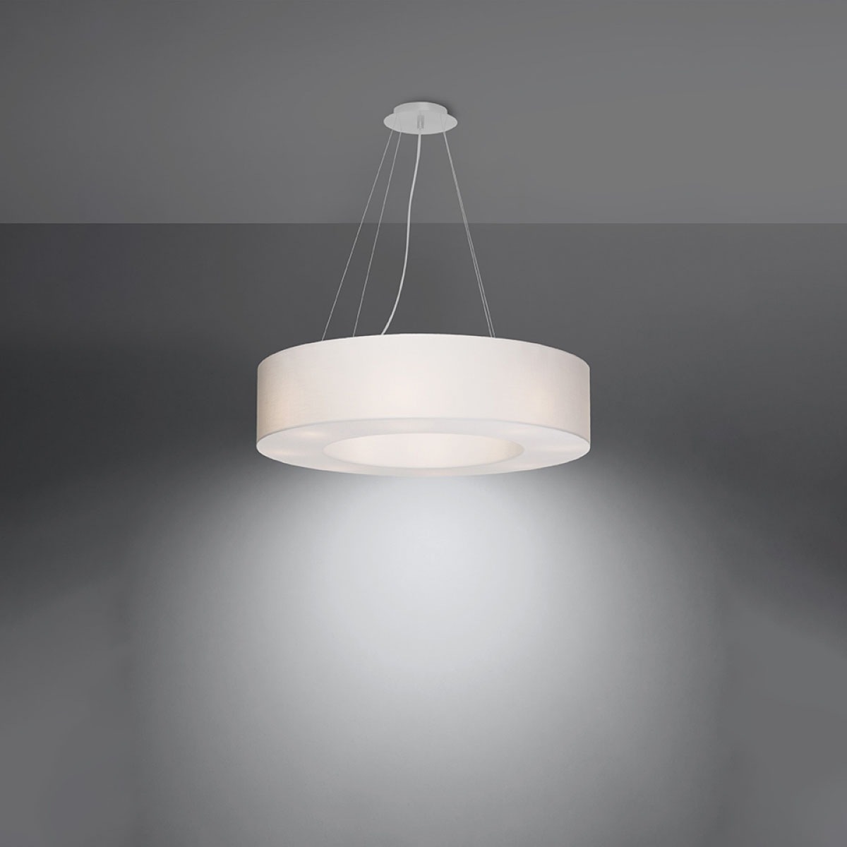 SOLLUX lighting Kronleuchter »SATURNO«, 6 flammig, Leuchtmittel E27 | ohne Leuchtmittel, Slush -Einstellung