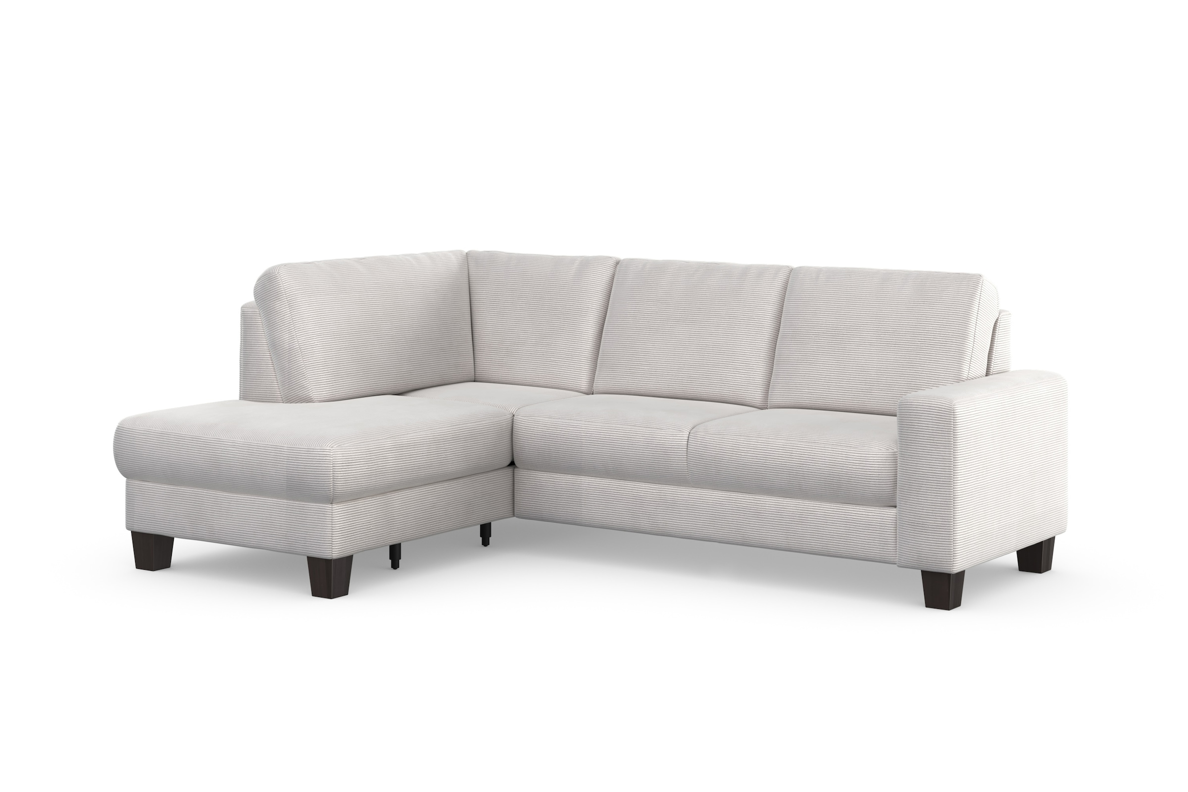 Home affaire Ecksofa »Summer L-Form« mit Ottomane, mit oder ohne Bettfunktion und Bettkasten, Cord-Bezug