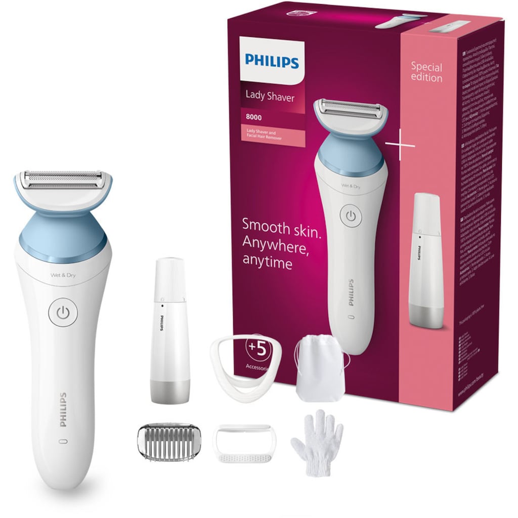 Philips Elektrokörperrasierer »SatinShave Advanced BRL166/91«, 3 St. Aufsätze