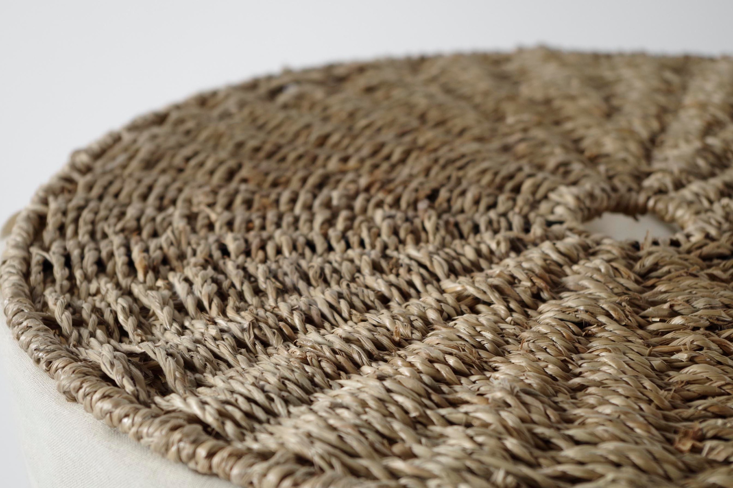 locker Wäschekorb "NATUR" Wäschesammler aus Seegras, Höhe ca. 50 cm günstig online kaufen