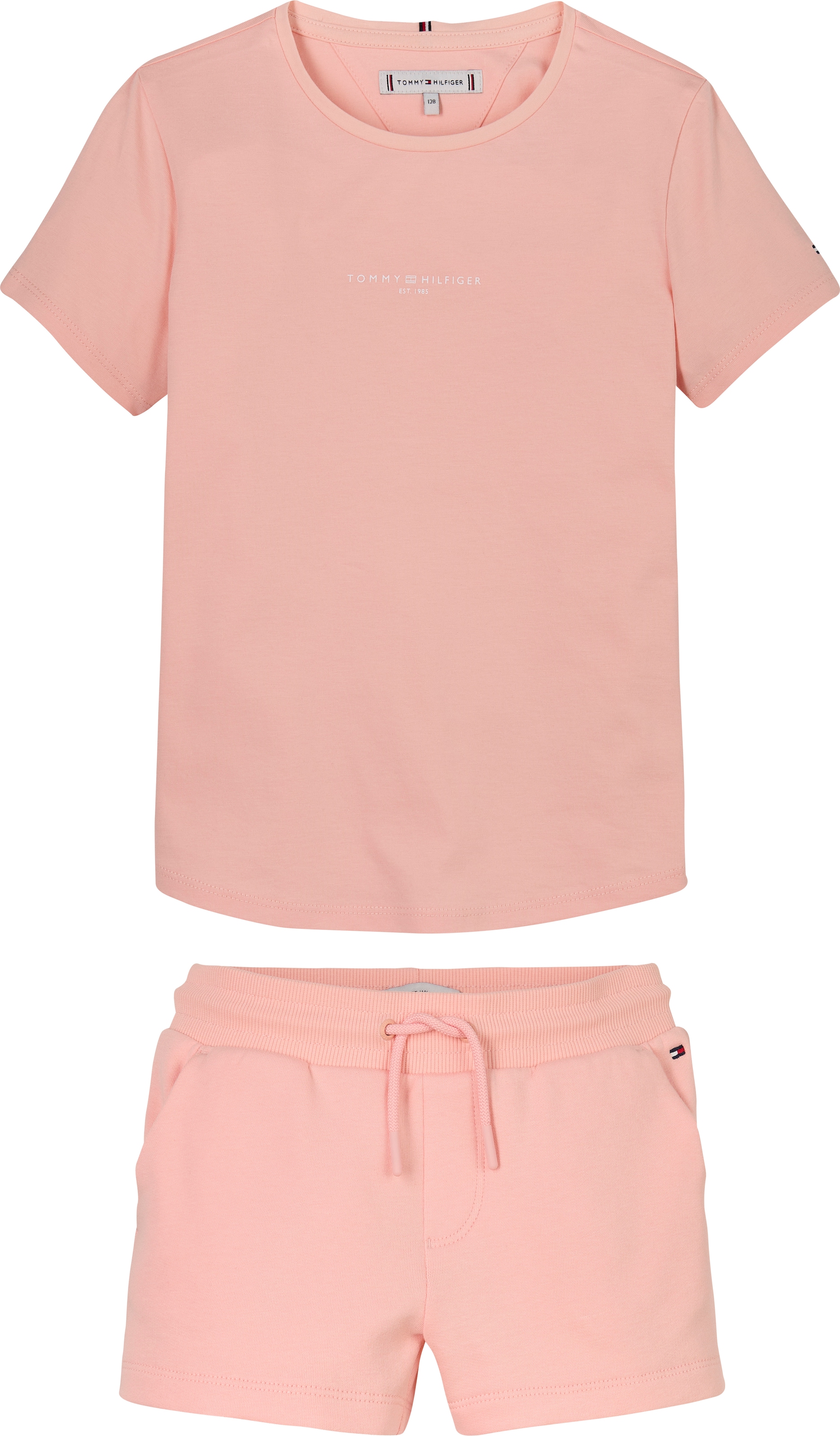 Tommy Hilfiger T-Shirt & Shorts »MINI CORP SET TEE + SHORT«, mit Logodruck