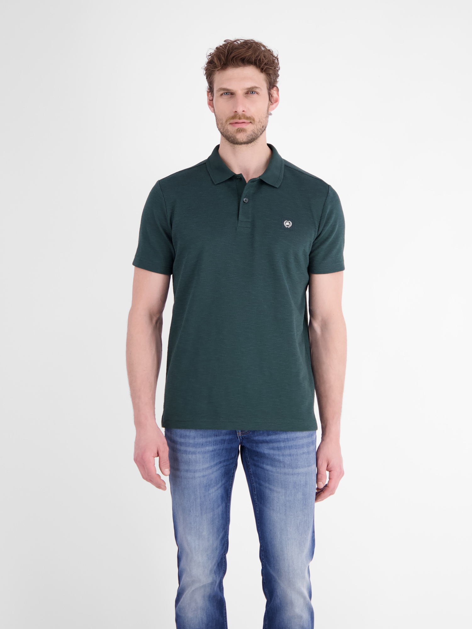 LERROS 1100000002199 "Poloshirt in trendigen Farben mit Flachstrickkragen"