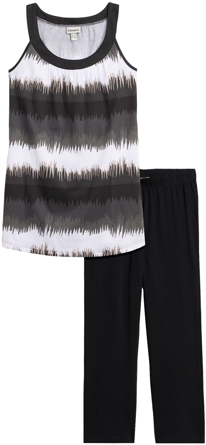 bonprix Jerseykleid Set, 2 tlg. mit Capri-Leggings in 3/4-Länge