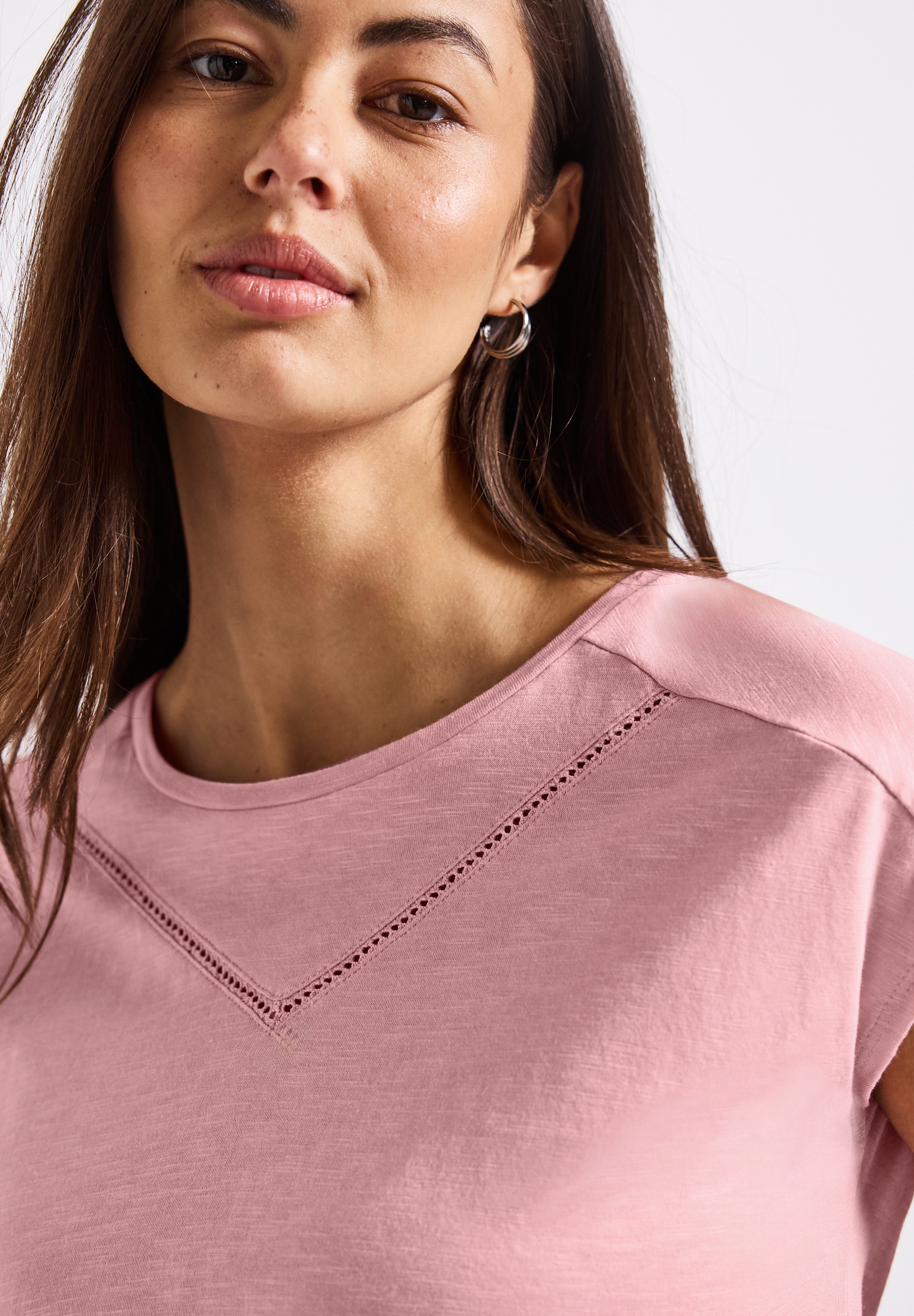 STREET ONE Shirttop, mit Deko-Tape