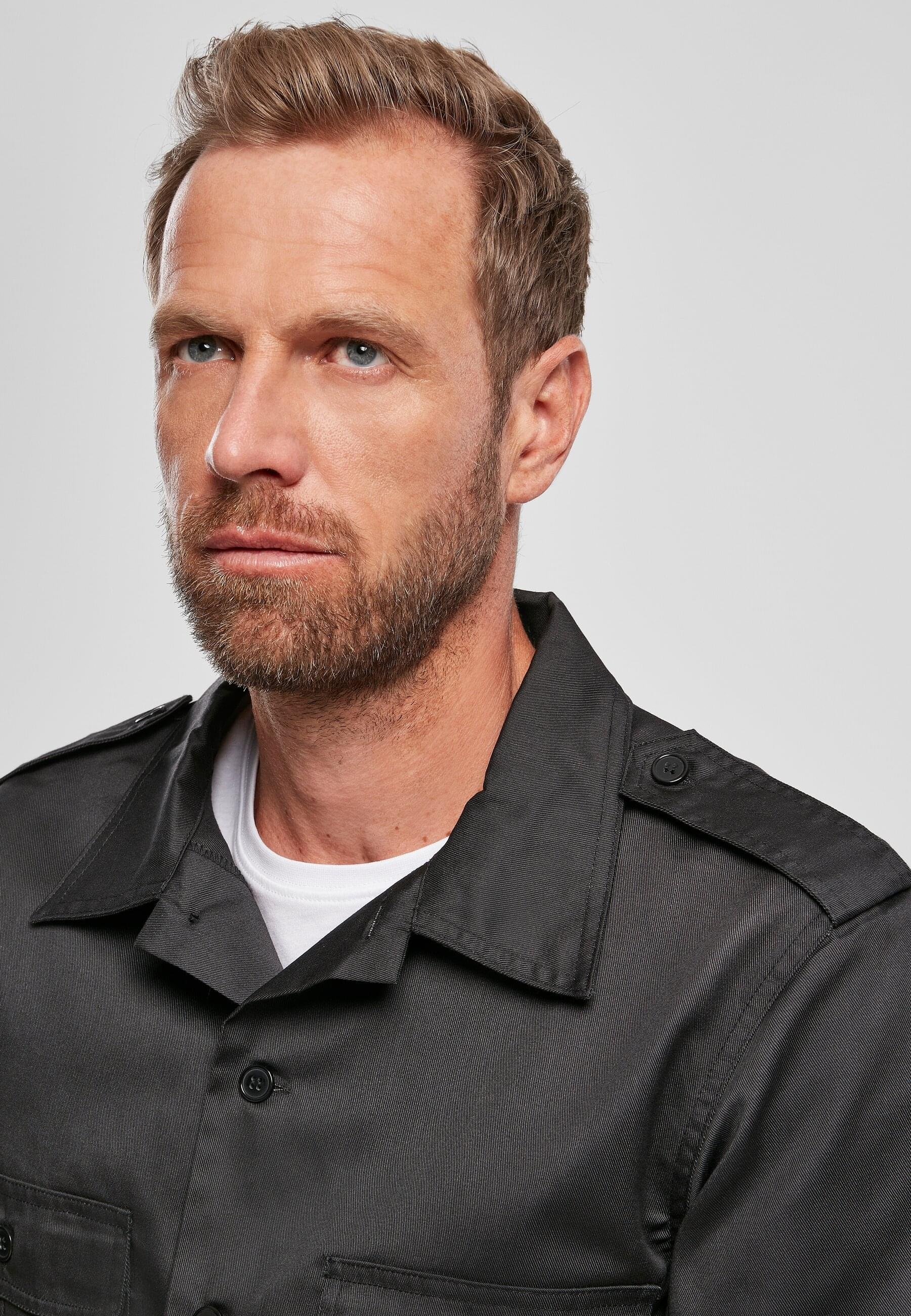 Brandit Langarmhemd »Brandit Herren Short Sleeves US Shirt«, (1 tlg.)