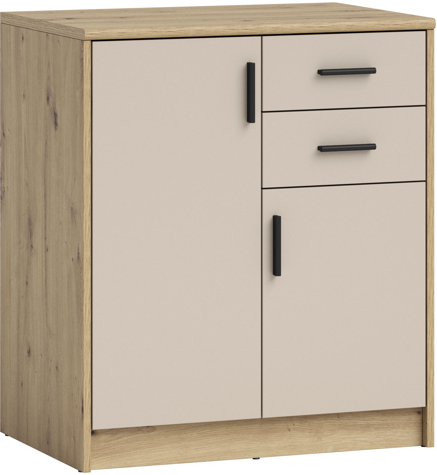 HBZ Sideboard »Nelly Kommode, BxHxT 74x86x50cm«, (1 St.), Breite 74cm, Einlegeböden verstellbar, foliert