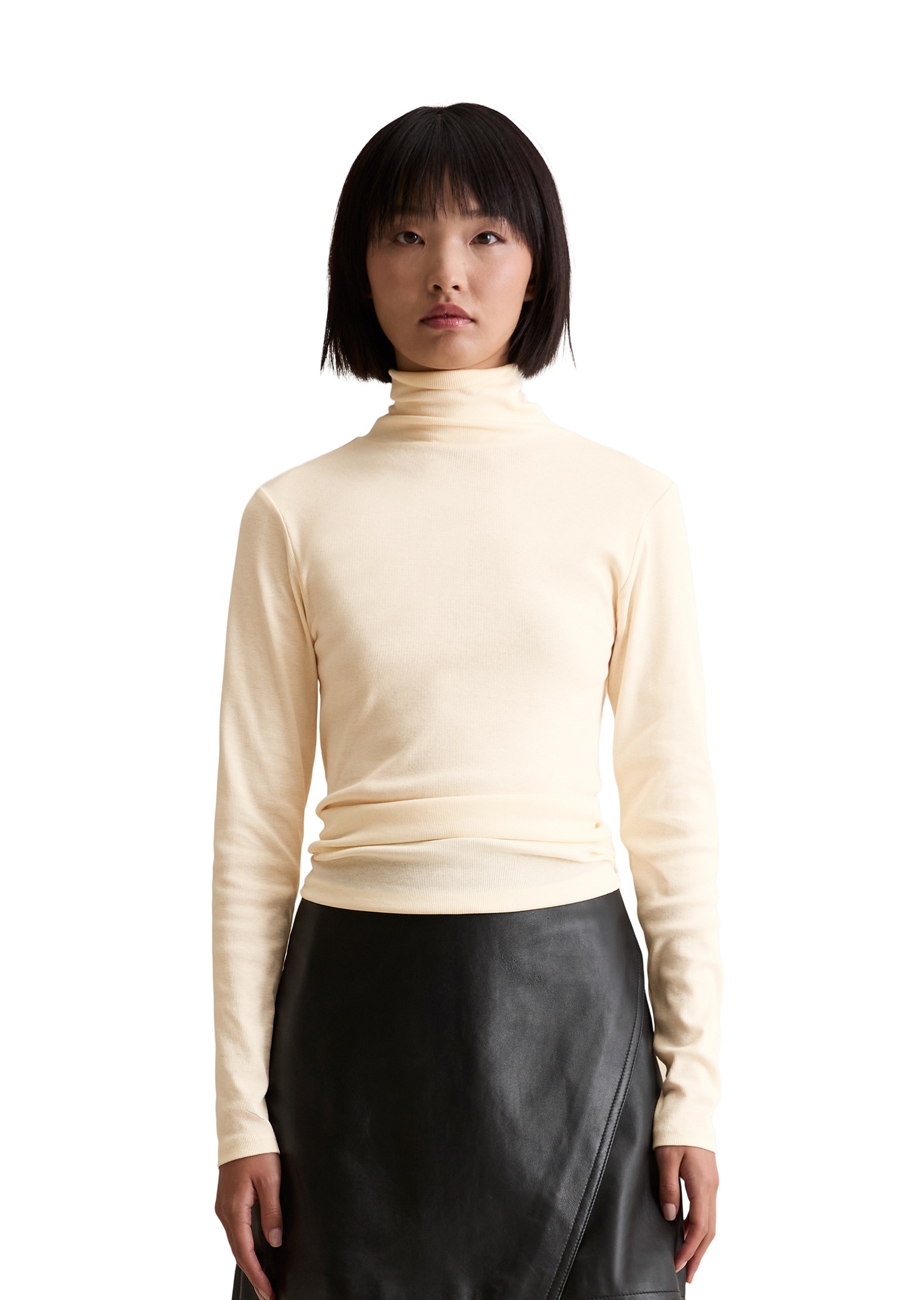 Marc OPolo DENIM Rollkragenshirt slim fit, aus softem Ripp-Jersey günstig online kaufen