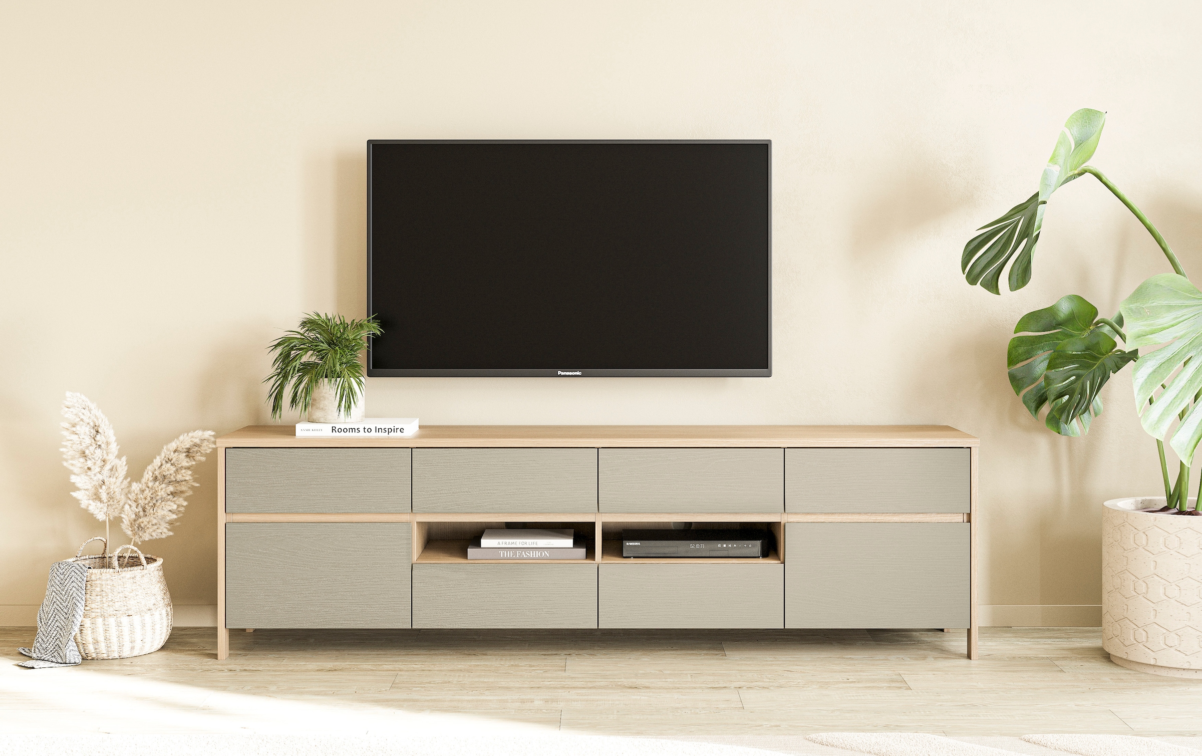 Home affaire TV-Schrank "Stranda, moderner TV-Unterschrank, Kommode im Scan günstig online kaufen