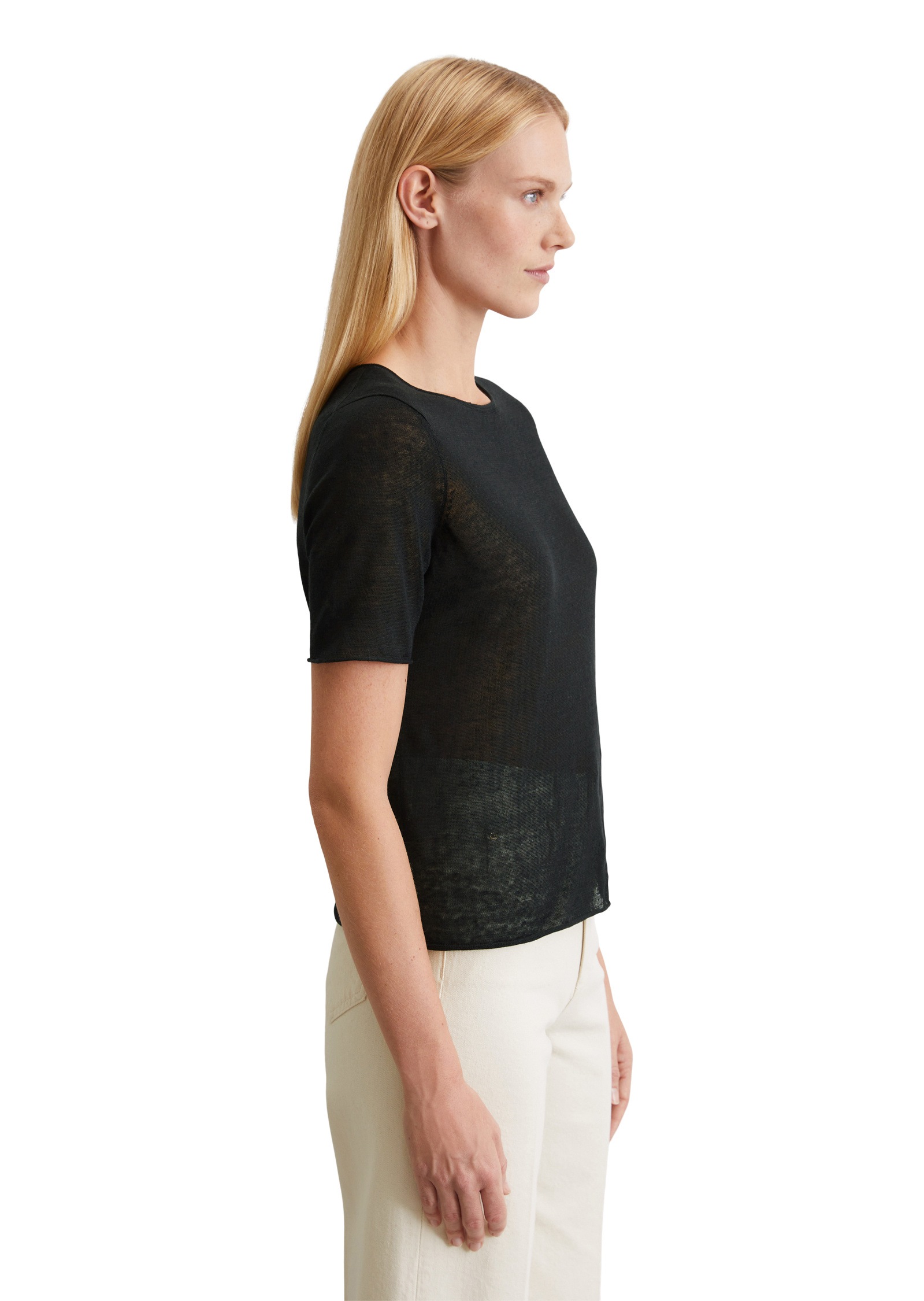 Marc OPolo Strickpullover "aus reinem Leinen" günstig online kaufen