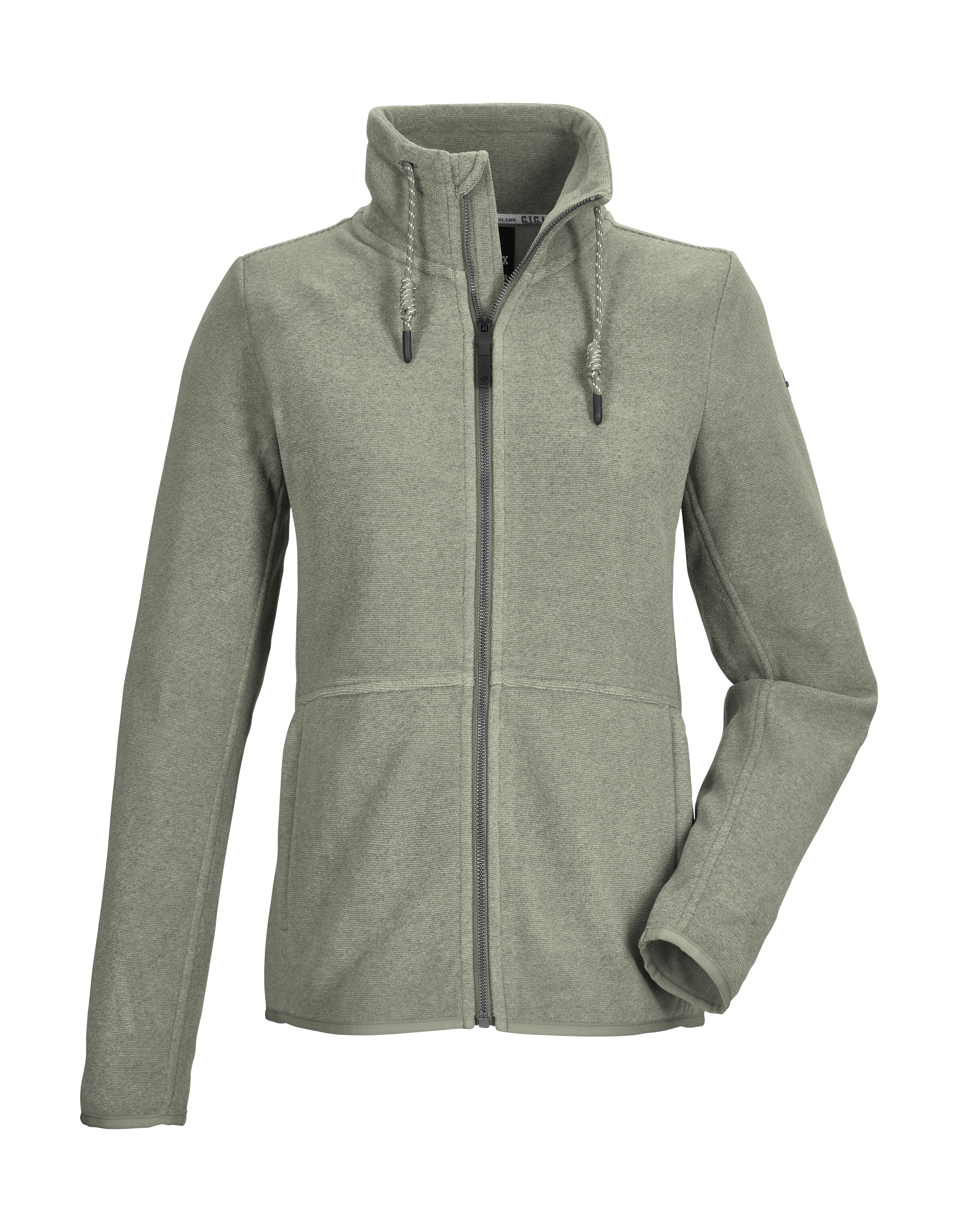 G.I.G.A. DX by killtec Fleecejacke "GW 58 WMN KNTFLC JCKT" Leichte Strickfleecejacke, verstellbarer Kragen, elastische Bündchen