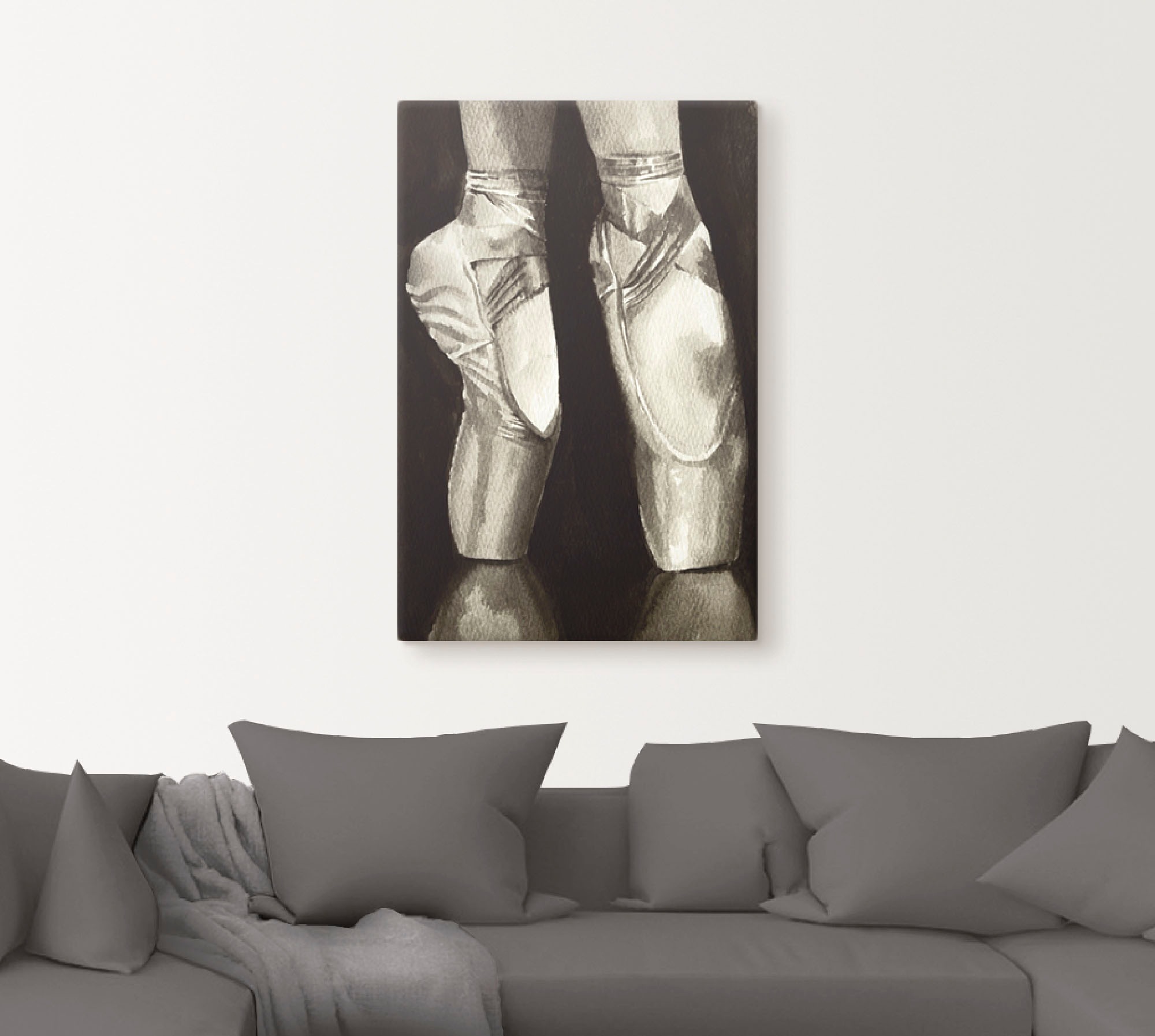 Artland Wandbild »Balletschuhe II«, Sport, (1 St.), als Leinwandbild, Poster in verschied. Größen