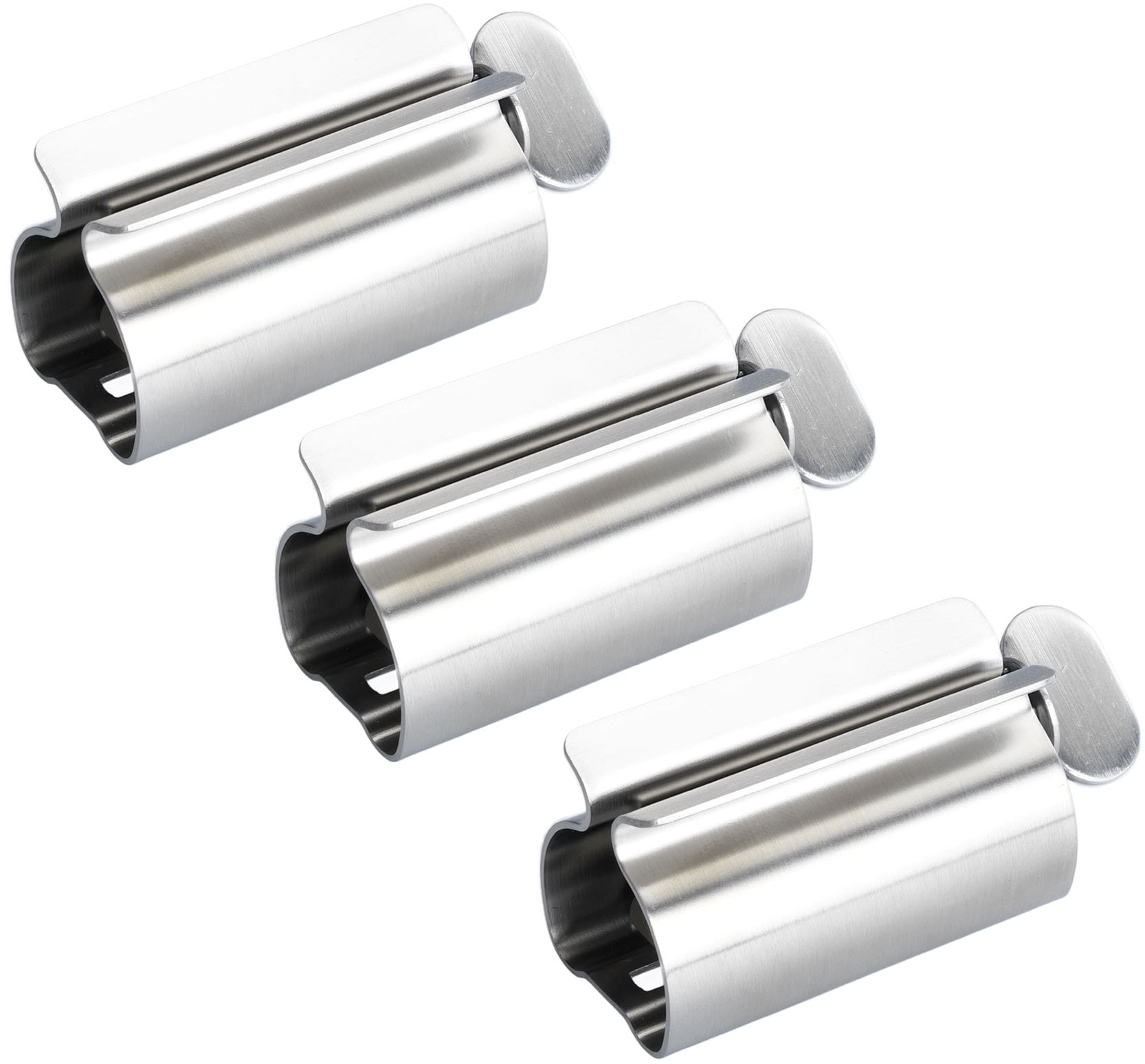 Maximex Tubenquetscher »Tubenpresse EDELSTAHL«, (Set, 3 St.), mit Stehfunktion, für Zahnpasta-, Creme- & Lebensmitteltuben
