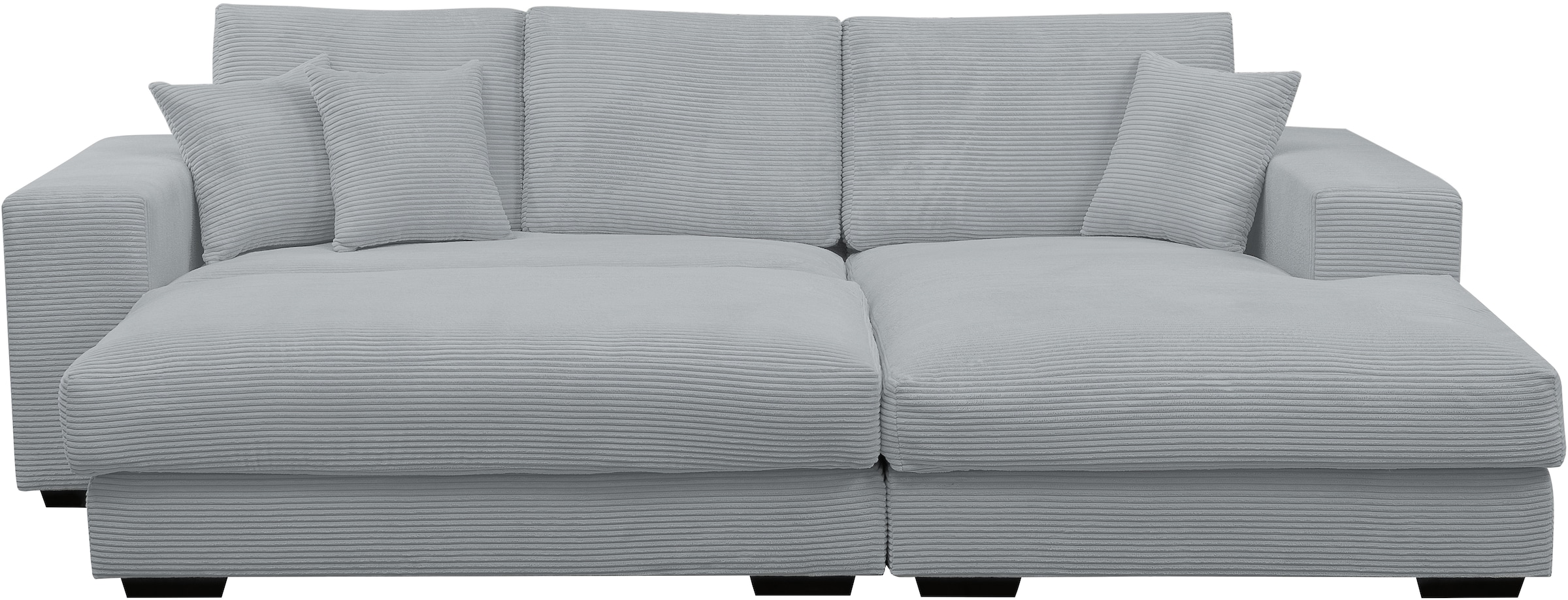 WERK2 Polstergarnitur "Eden L-Form + Hocker. Mega Couch Breite 286cm, Cord" günstig online kaufen