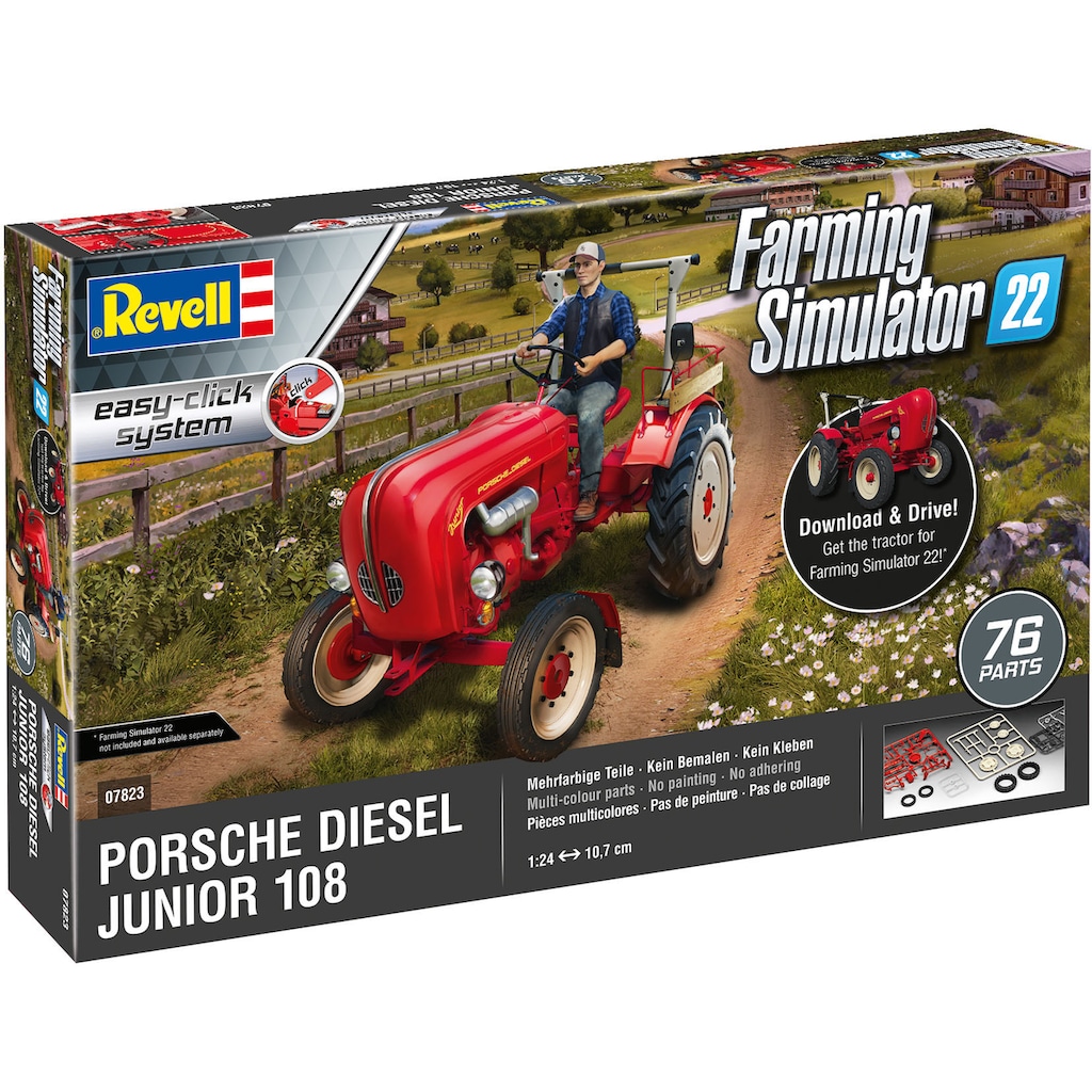 Revell® Modellbausatz »Porsche Junior 108 - Farming Simulator Edition«, 1:24