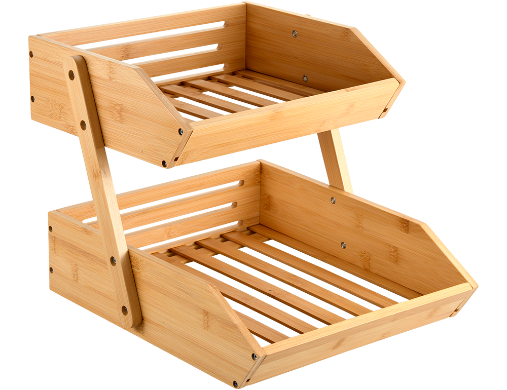 KESPER Ablageregal "Regal, 2 Stufen, Bambus, FSC" 1 Stk. tlg. günstig online kaufen