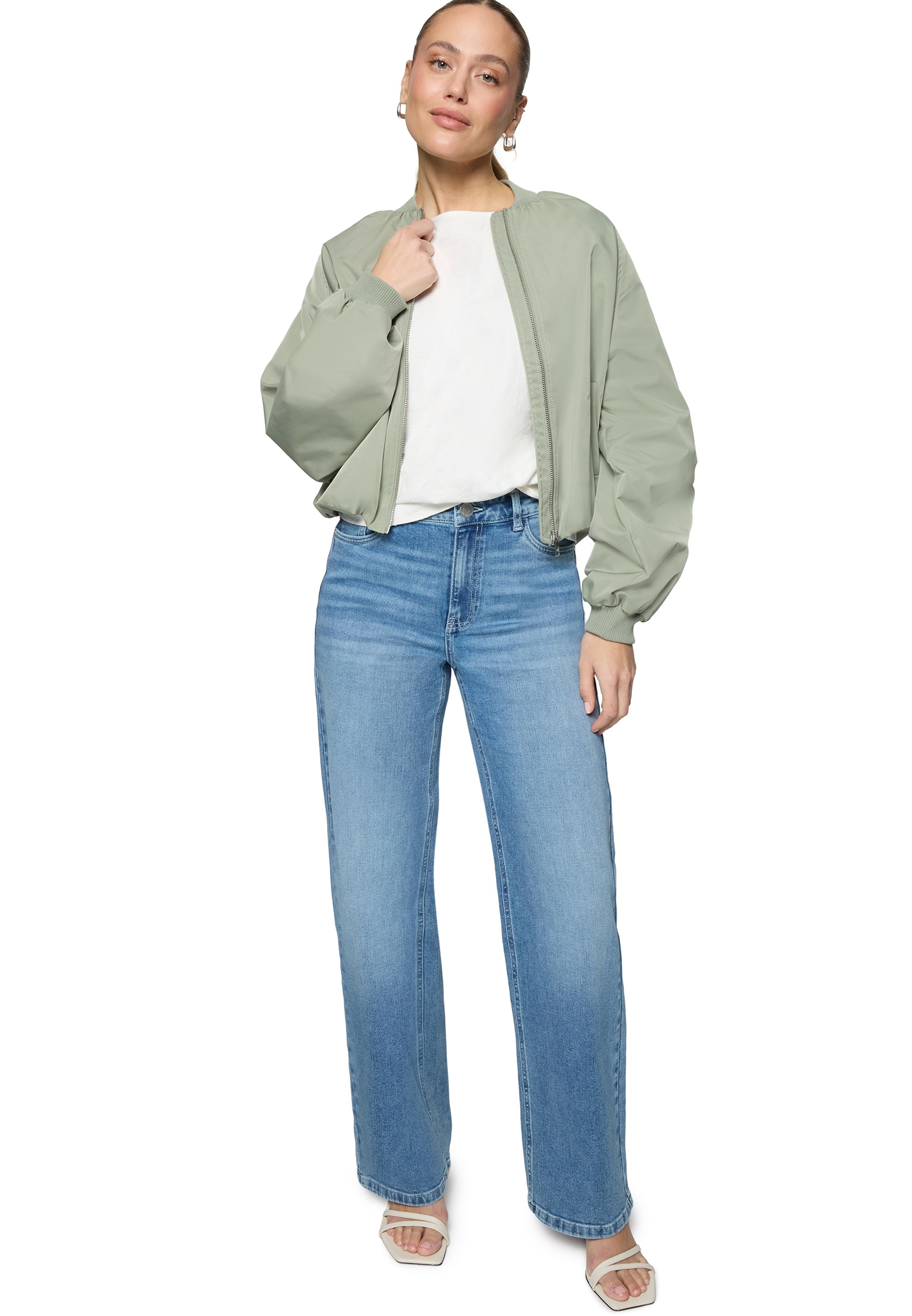 Zero Canvasjacke »Damen mit Reißverschluss«