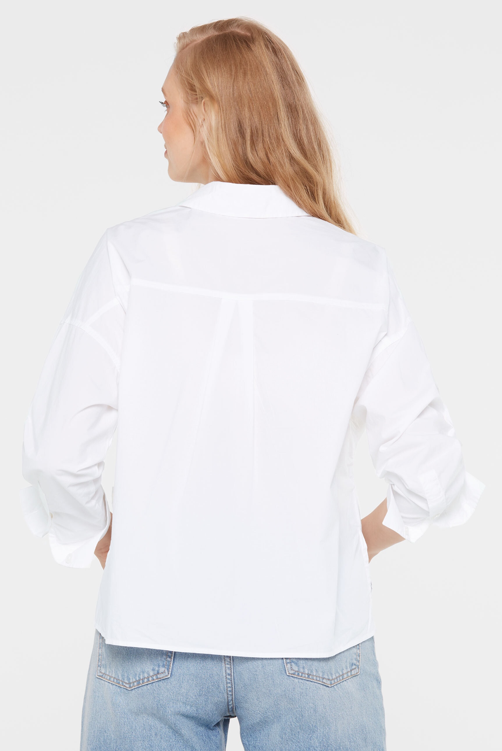 SENSES.THE LABEL Langarmbluse, mit Seitenschlitze