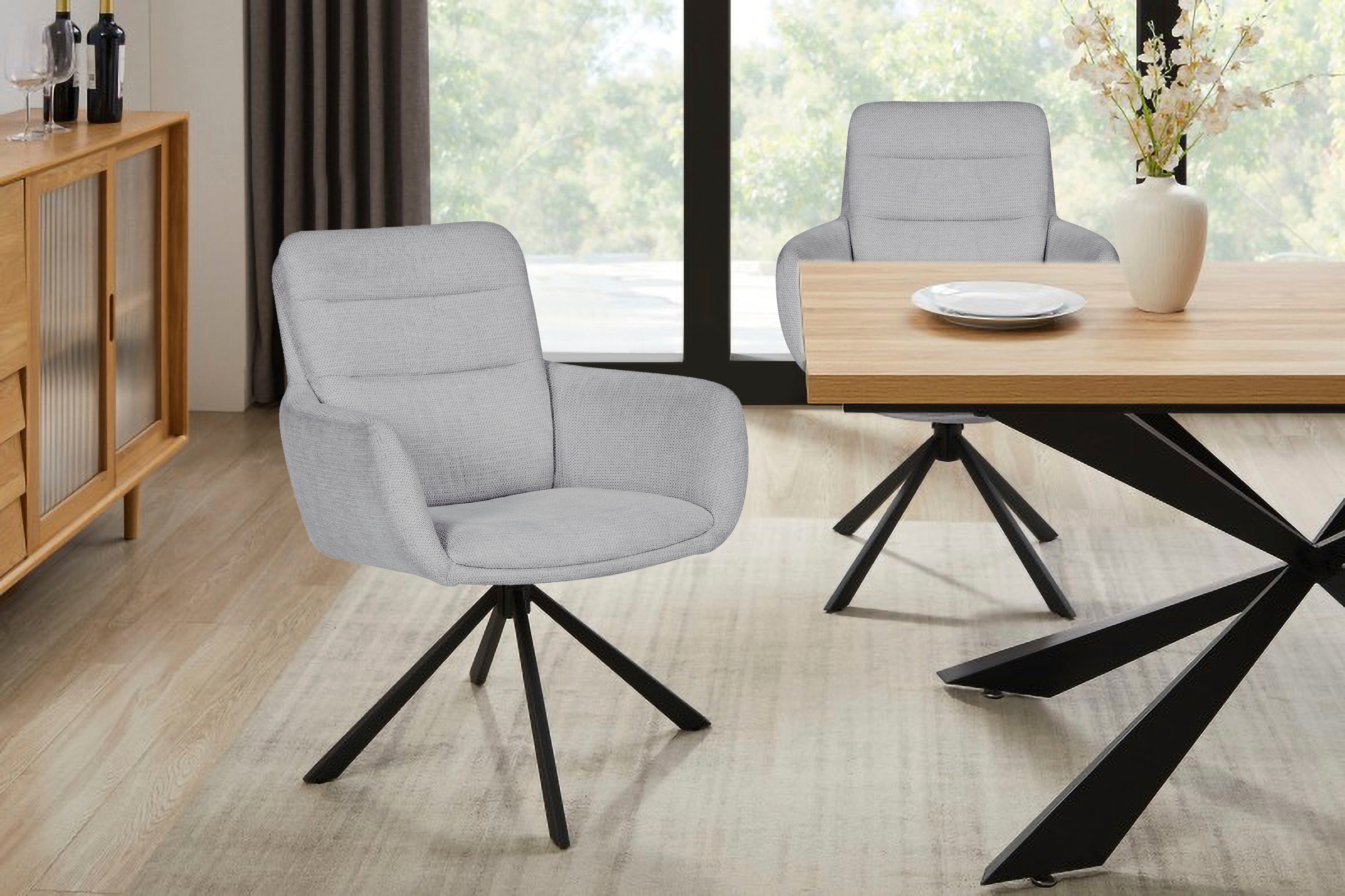 OTTO home Esszimmerstuhl "Asly" () 1 Stk.mit hochwertigem Webstoff, Holzges günstig online kaufen