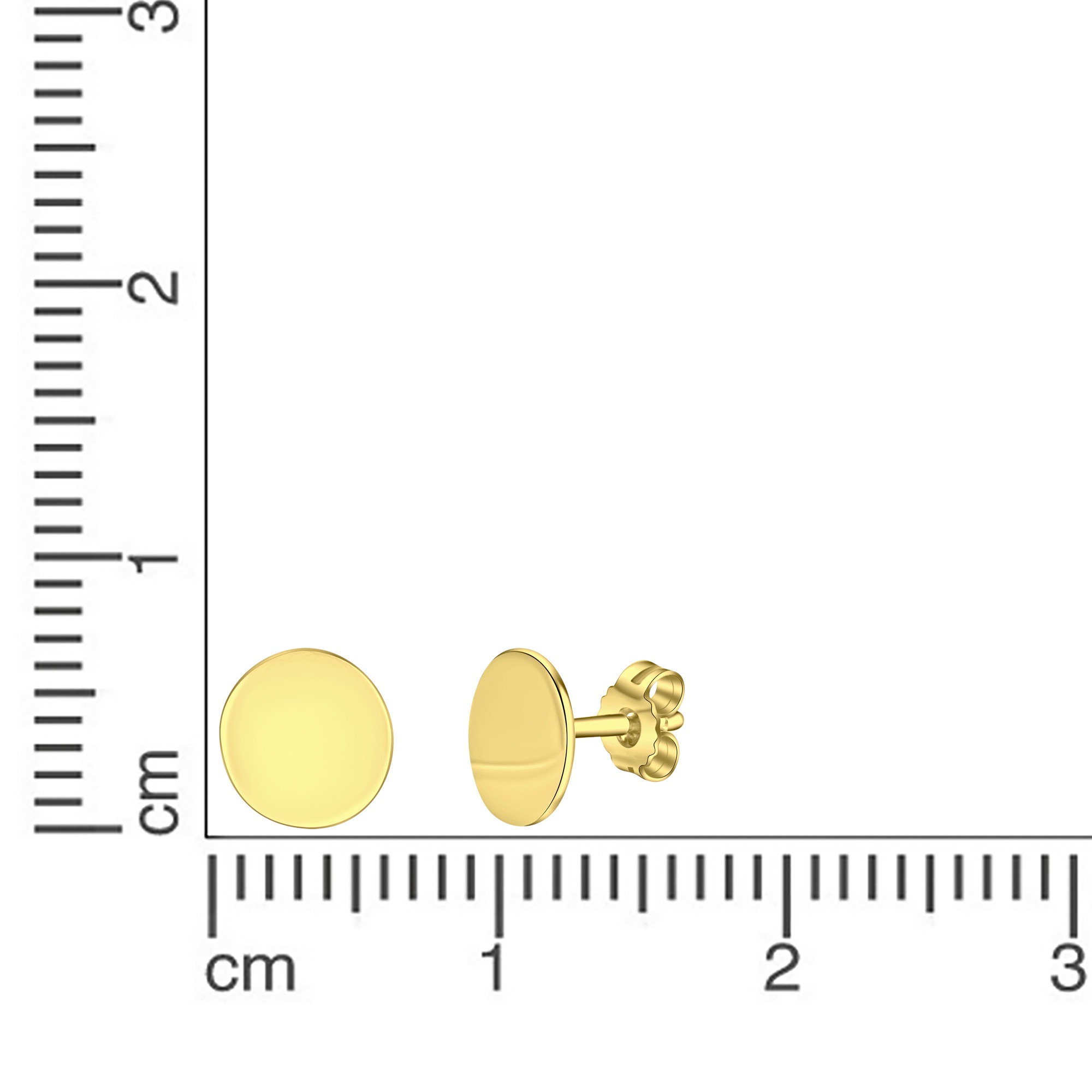 Vivance Paar Ohrstecker »925-Sterling Silber vergoldet«