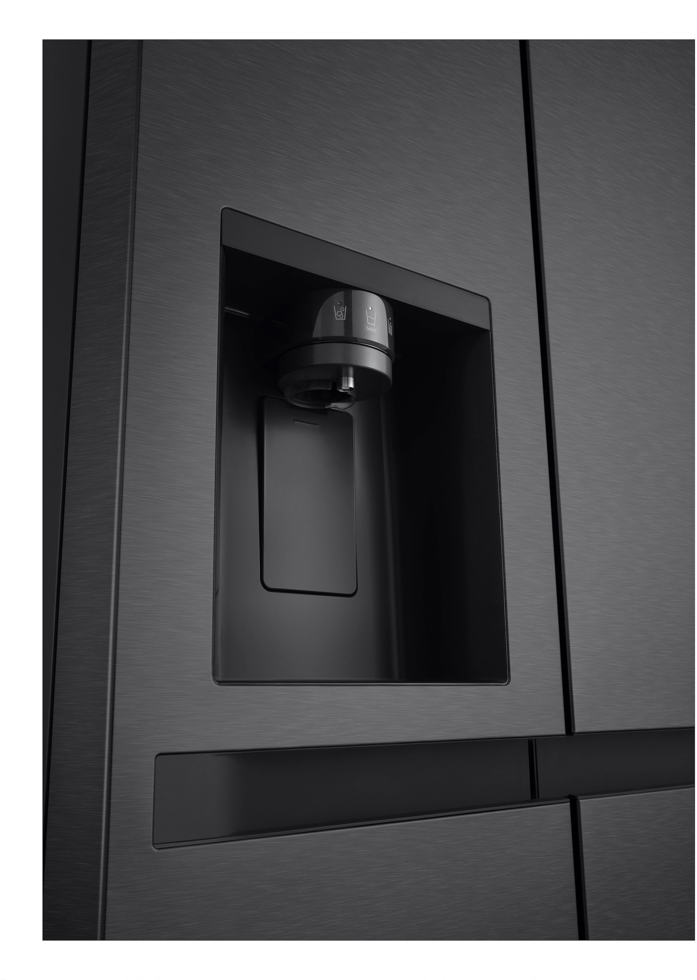 LG Side-by-Side »GSLC41EPPE« 179 cm hoch 91,3 cm breit Total No Frost, LINEARCooling, Multi-Airflow, Integrierter Wassertank