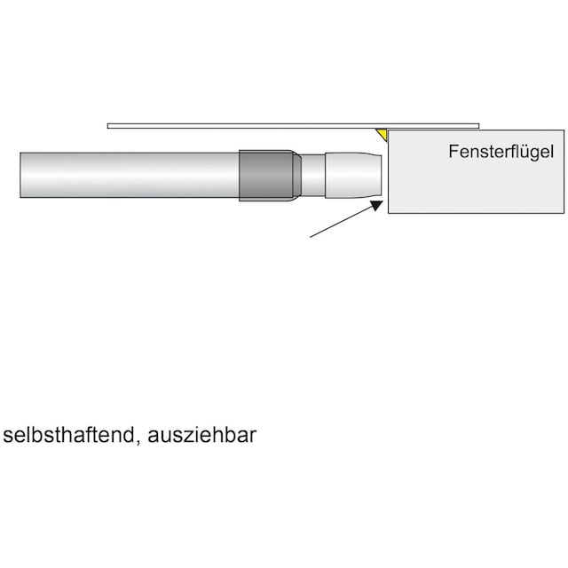 Liedeco Scheibenstange »Pin-Soft«, 1 läufig-läufig, ausziehbar auf Rechnung  | BAUR