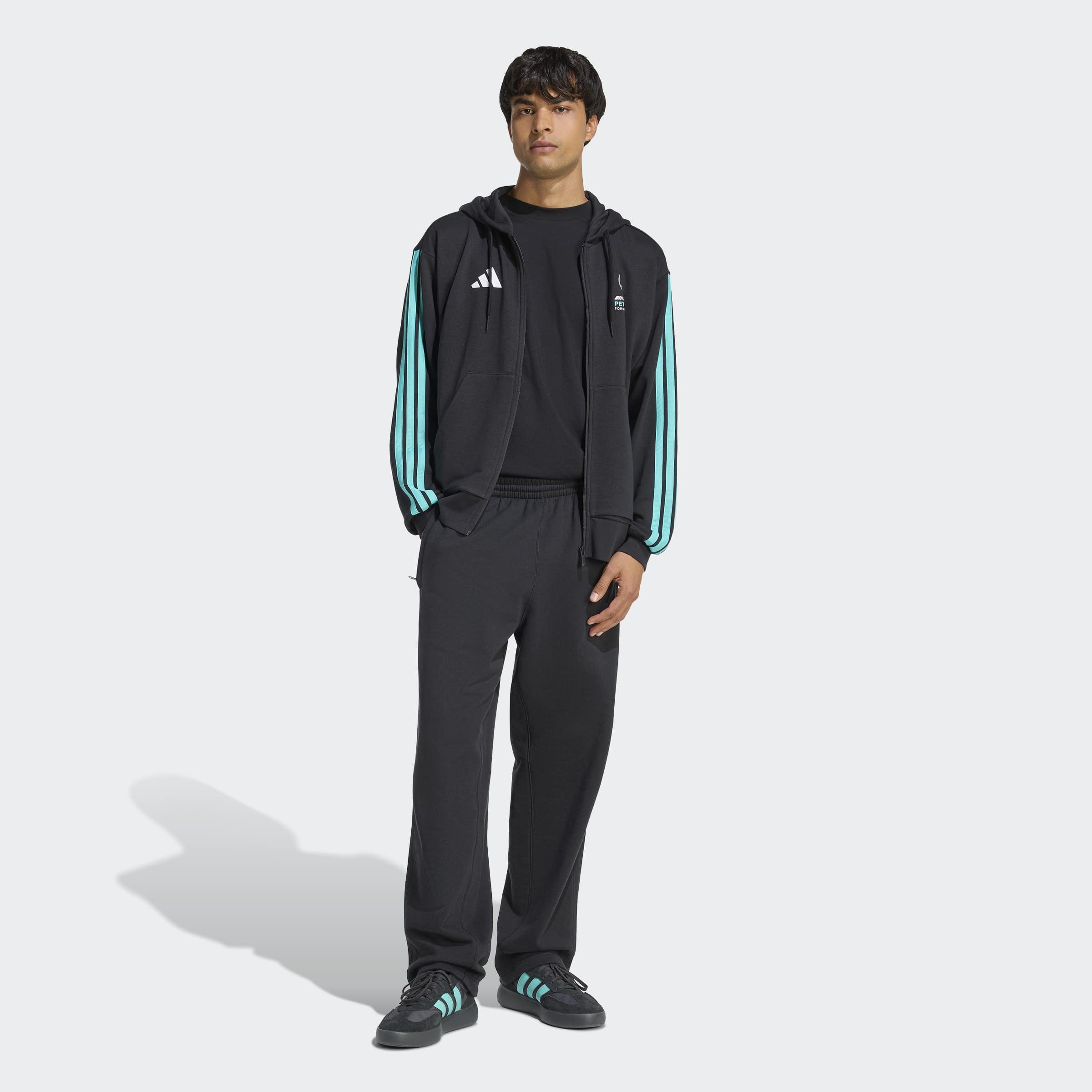 adidas Performance Kapuzensweatshirt »MERCEDES – AMG PETRONAS FORMULA 1 TEAM DNA ZIP-HOODIE«
