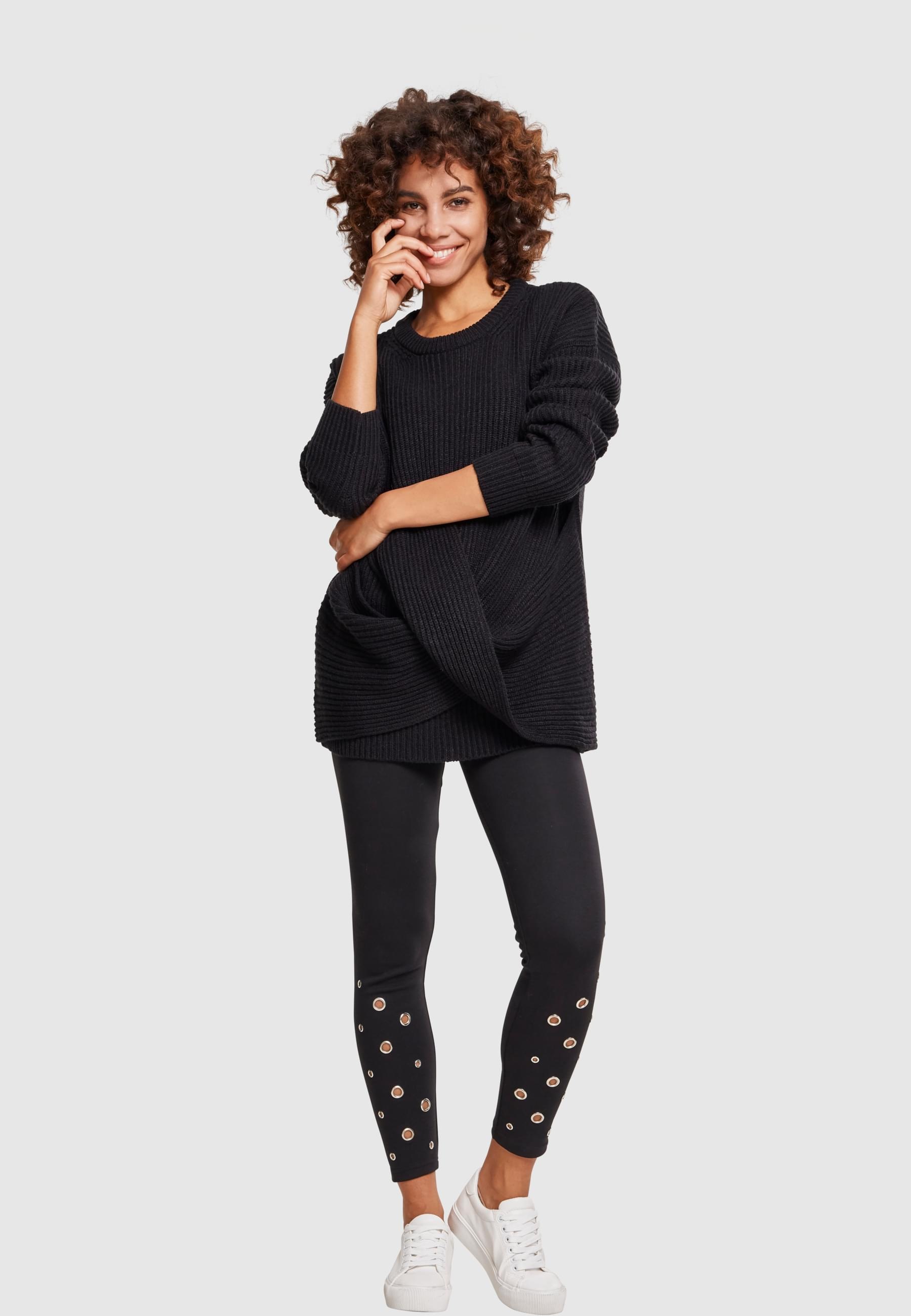 URBAN CLASSICS Leggings »Urban Classics Damen Ladies Eyelet Leggings«, (1 tlg.)