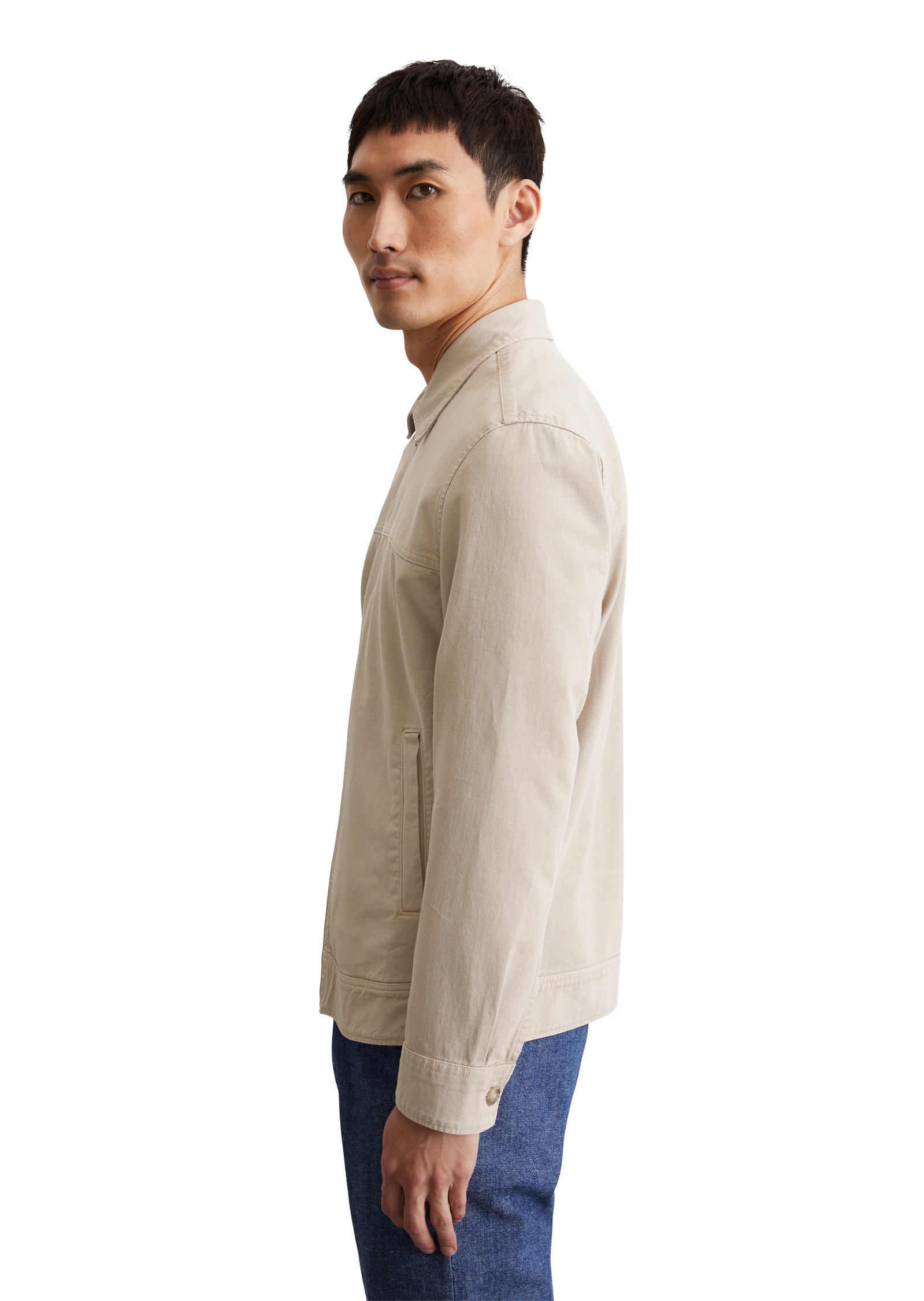 Marc O'Polo Kurzjacke »aus robustem Bo-Baumwoll-Twill«, ohne Kapuze