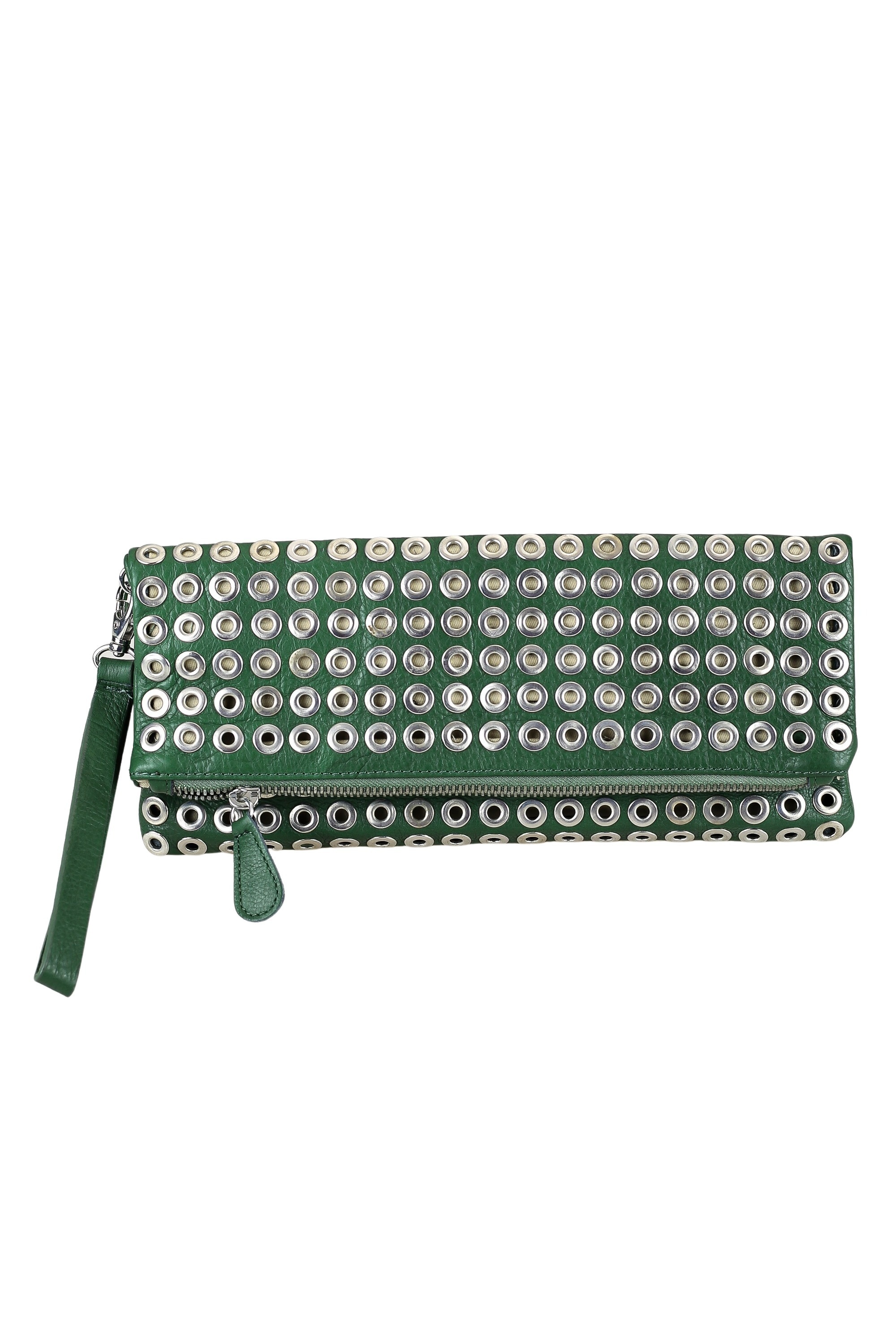 COLLEZIONE ALESSANDRO Clutch "Hornet", aus Leder, Clutch mit Nieten