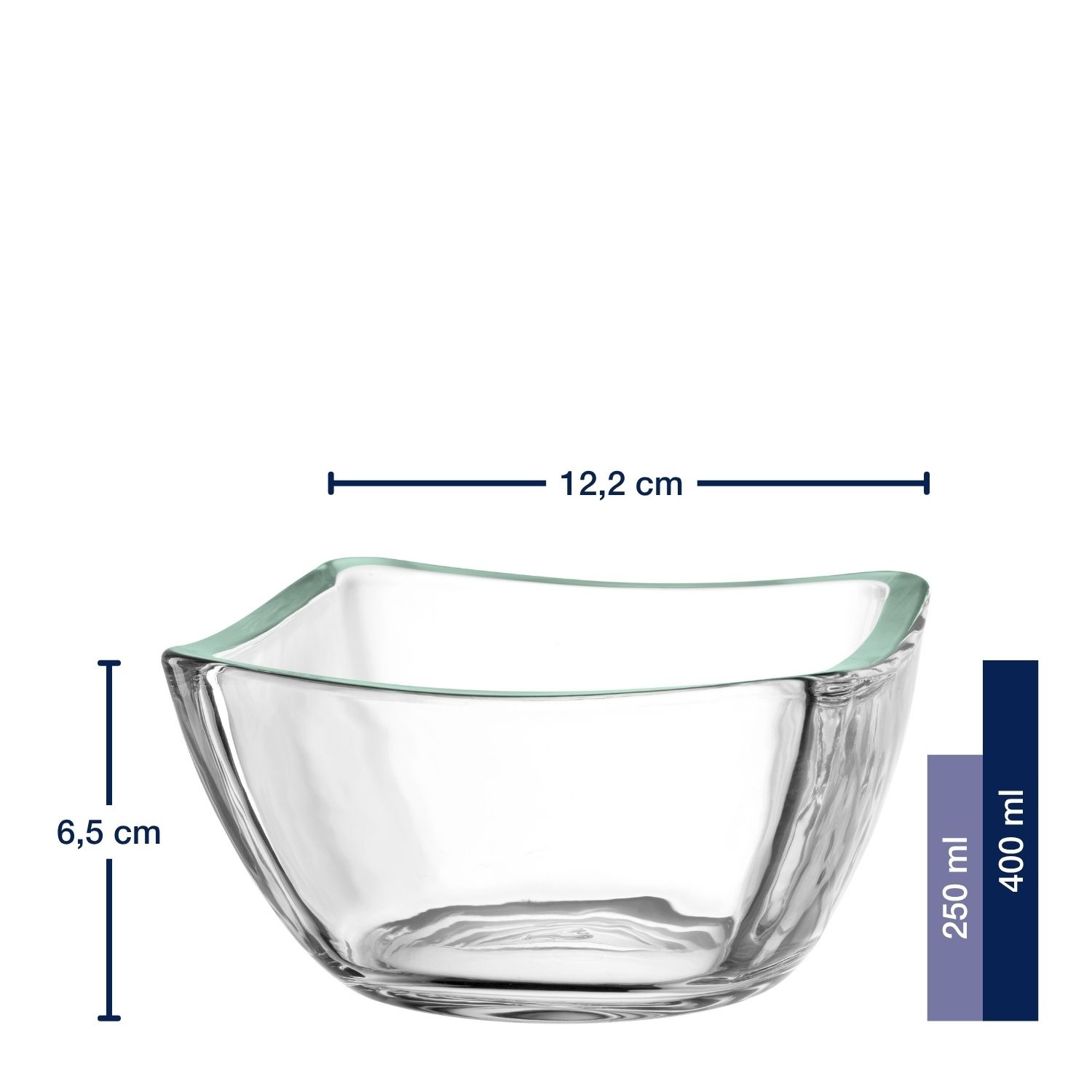 LEONARDO Snackschale »PIAZZA, Schale, 12 cm« 4 aus Glas im zeitlosen Design