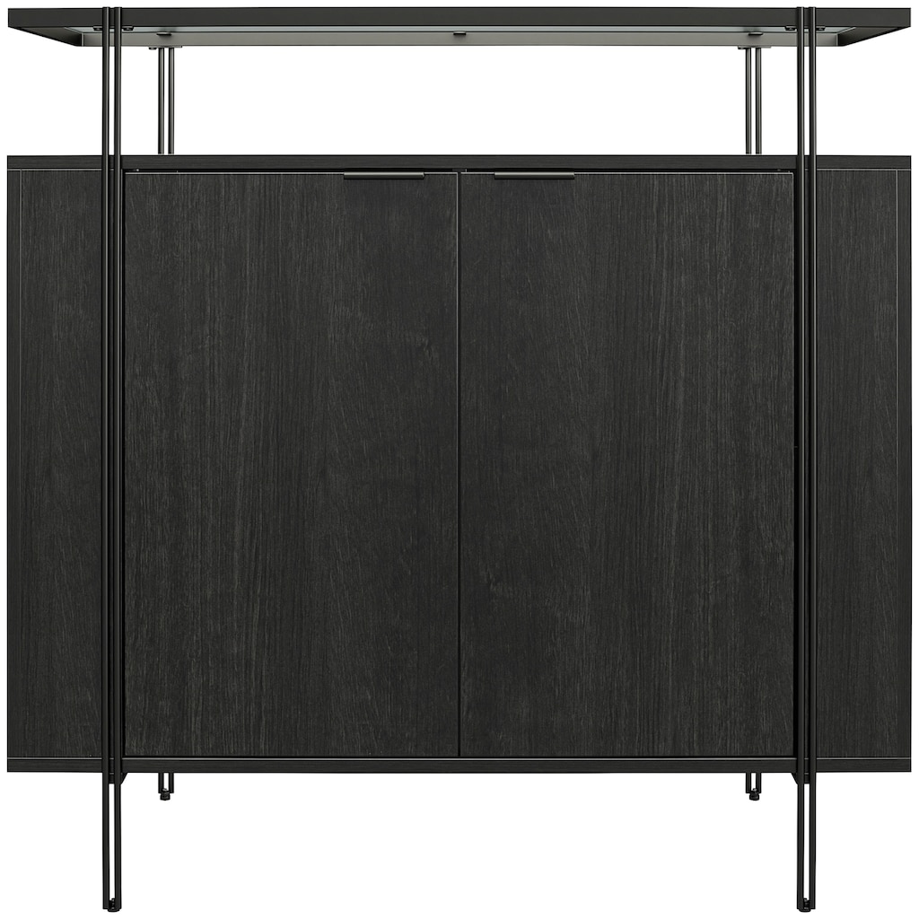 Dorel Home Barschrank »Wainwright«, mit Oberboden aus geriffeltem Glas, Breite 91,5 cm, Höhe 92 cm