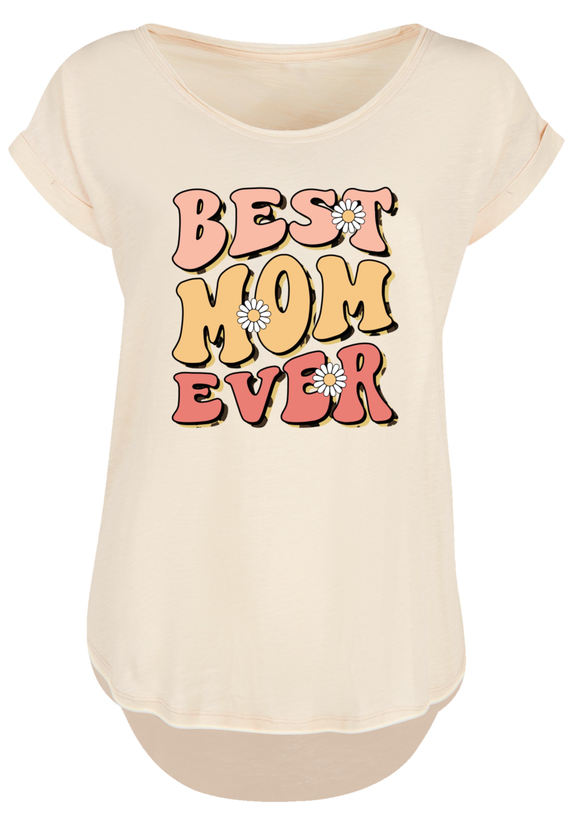 F4NT4STIC T-Shirt »Muttertag best mom ever Retro Blumenmuster«, Premium Qualität