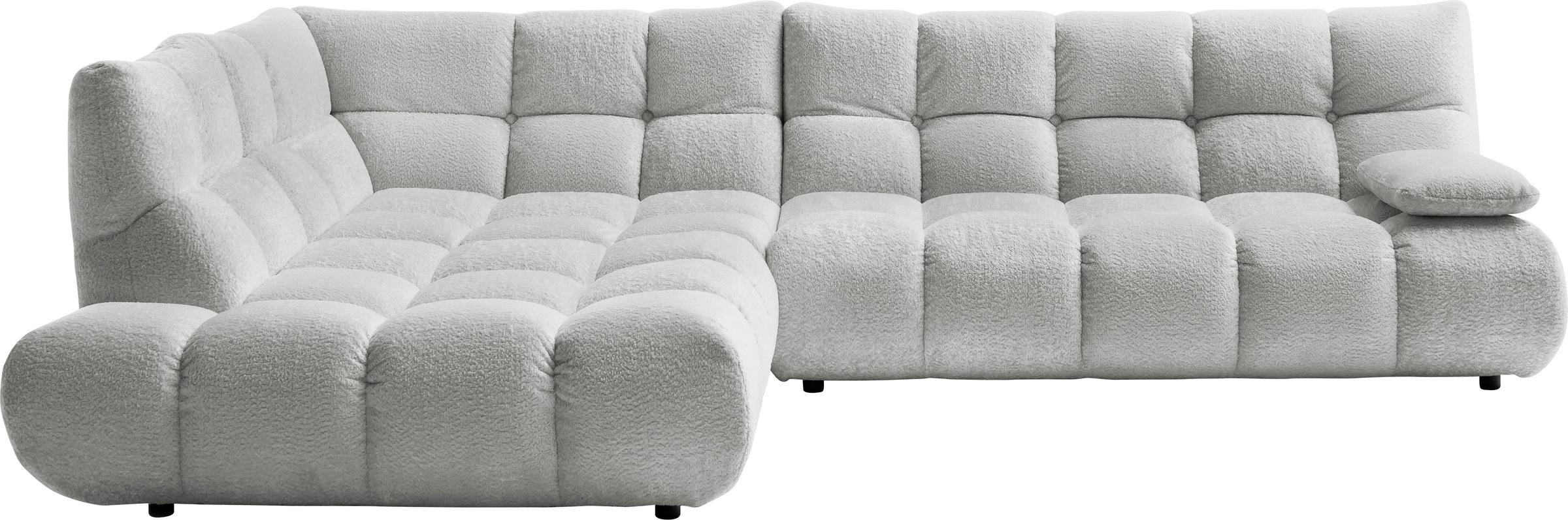 Home affaire Ecksofa "Cozy Bubble, mit klappbarer Armlehne, Breite 324 cm" günstig online kaufen