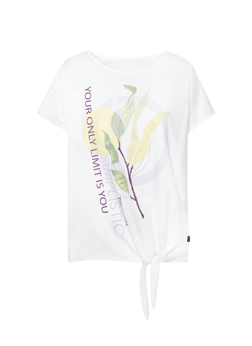 Trigema T-Shirt »TRIGEMA T-Shirt mit modischem Knoten«, (1 tlg.)