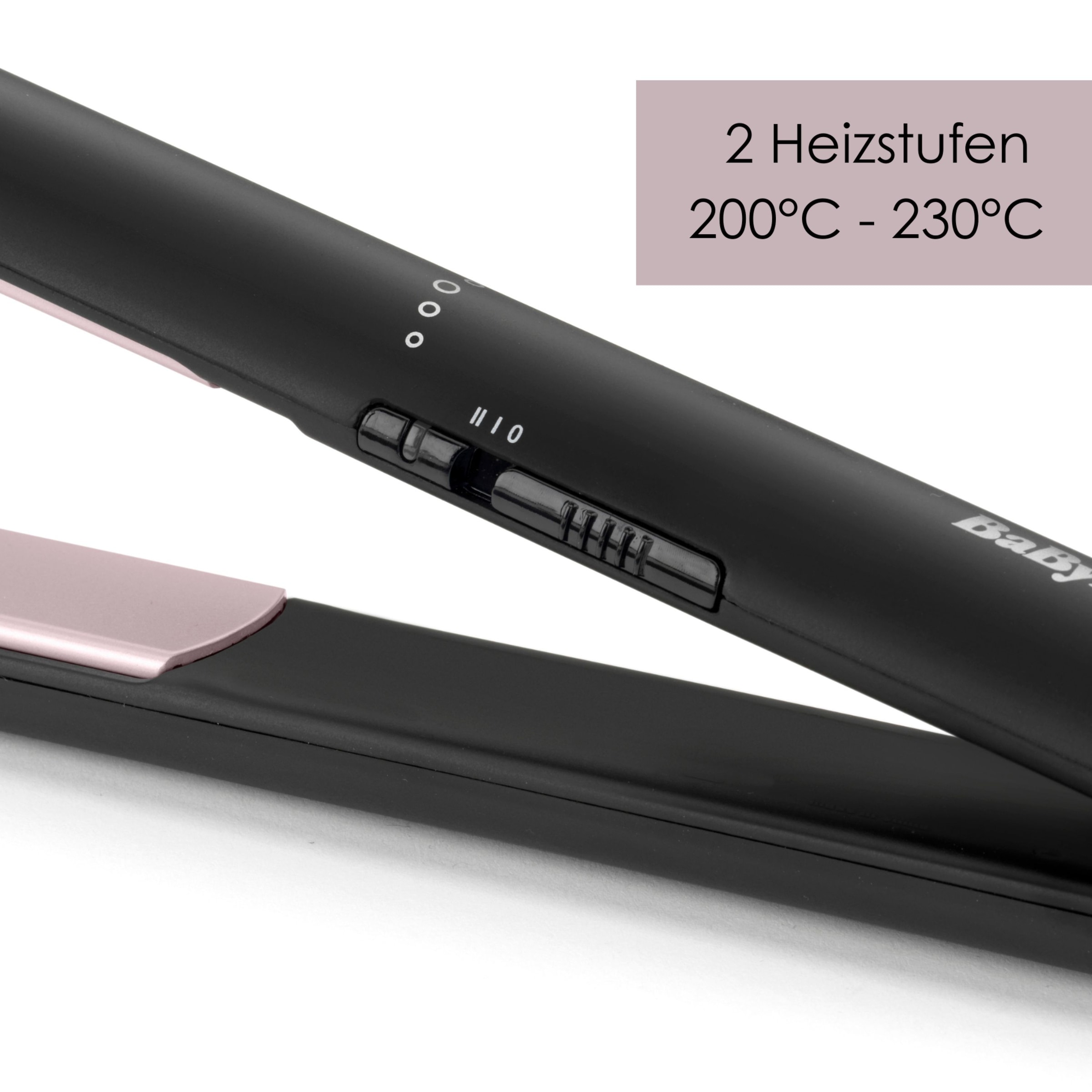 BaByliss Glätteisen »Smooth Ceramic 230 Glätteisen mit Keramikbeschichtung, ST241E« Universalspannung, 2 Temperaturen bis 230°C, schnelles Aufheizen