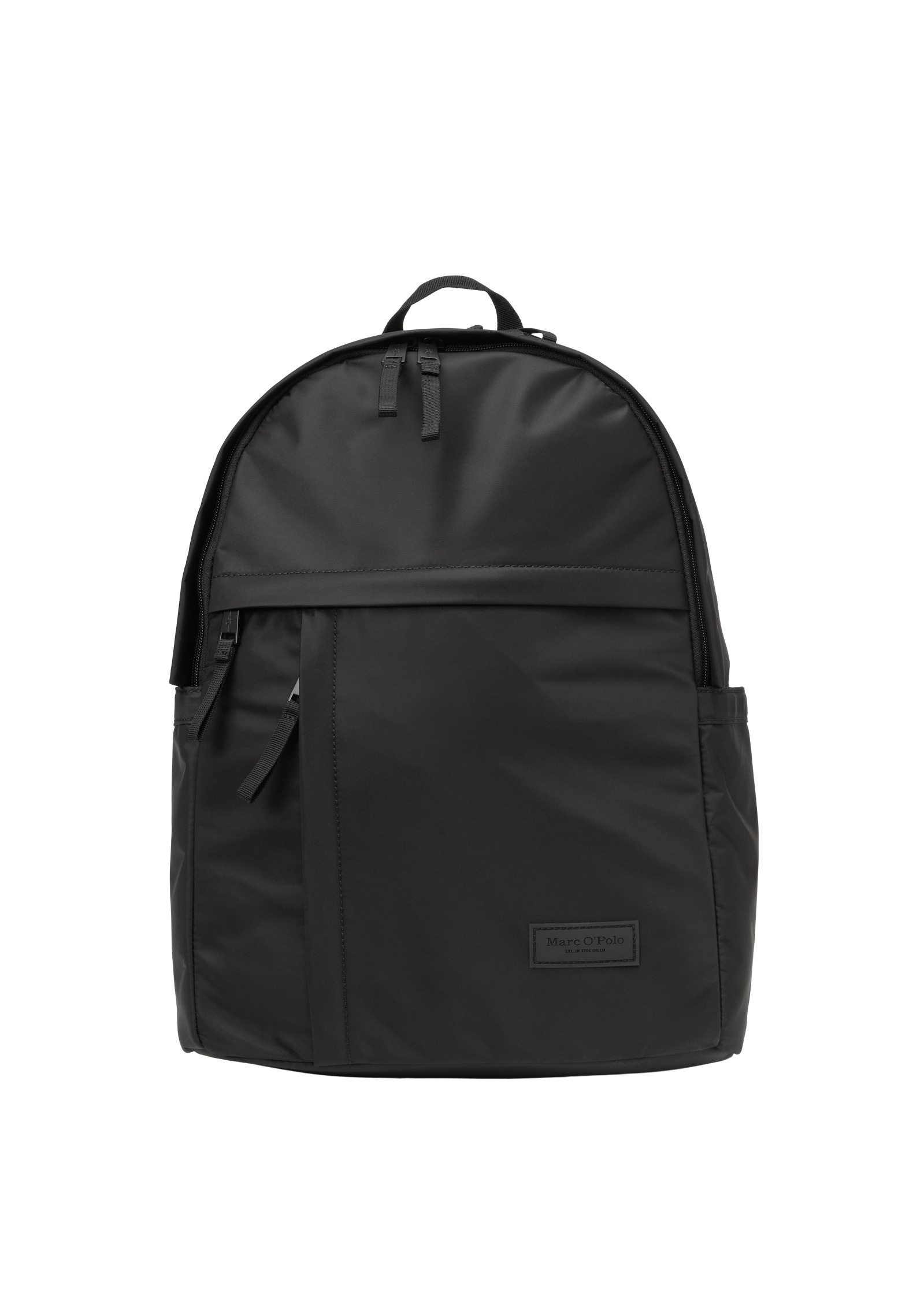 MARC O'POLO Herren Rucksack "aus recyceltem Nylon", schwarz, Polyamid, Rucksäcke