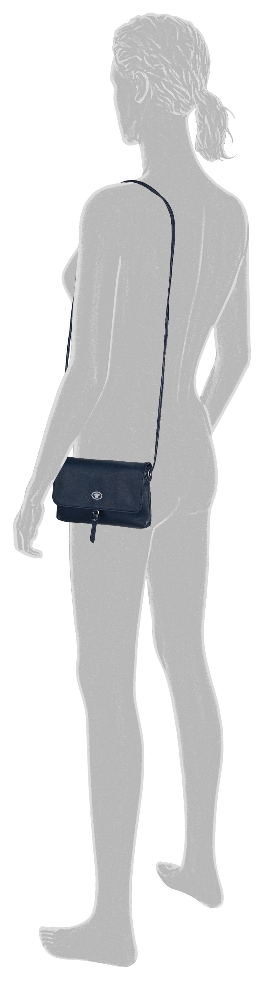 TOM TAILOR "Luna" mit hochglänzendem Logo und kleinem dekorativen Knoten günstig online kaufen