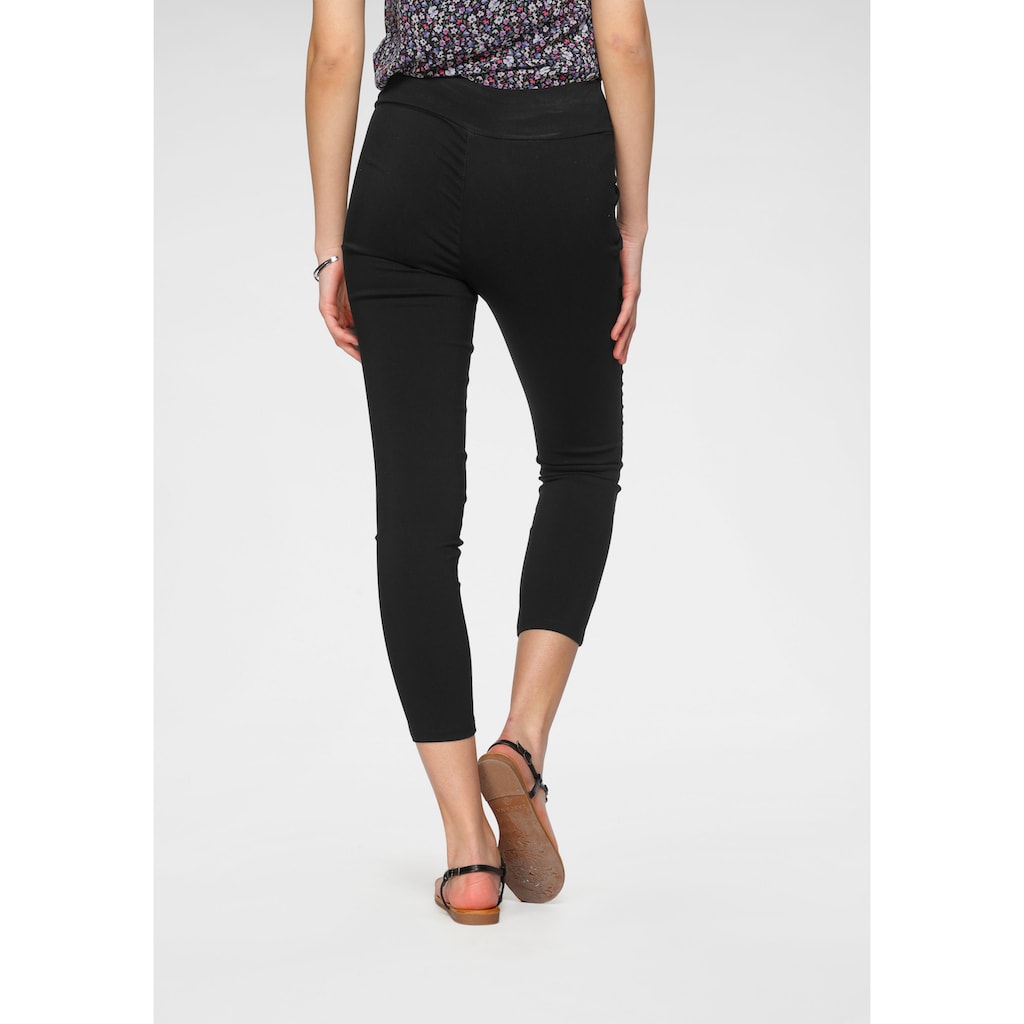 HaILY’S Jeggings »Trendige Web-Jeggings von HAILYS:«, (Enge High Waist Form mit Gummizugbund, breitem Bündchen), und hohem Stretchanteil in 7/8- Länge