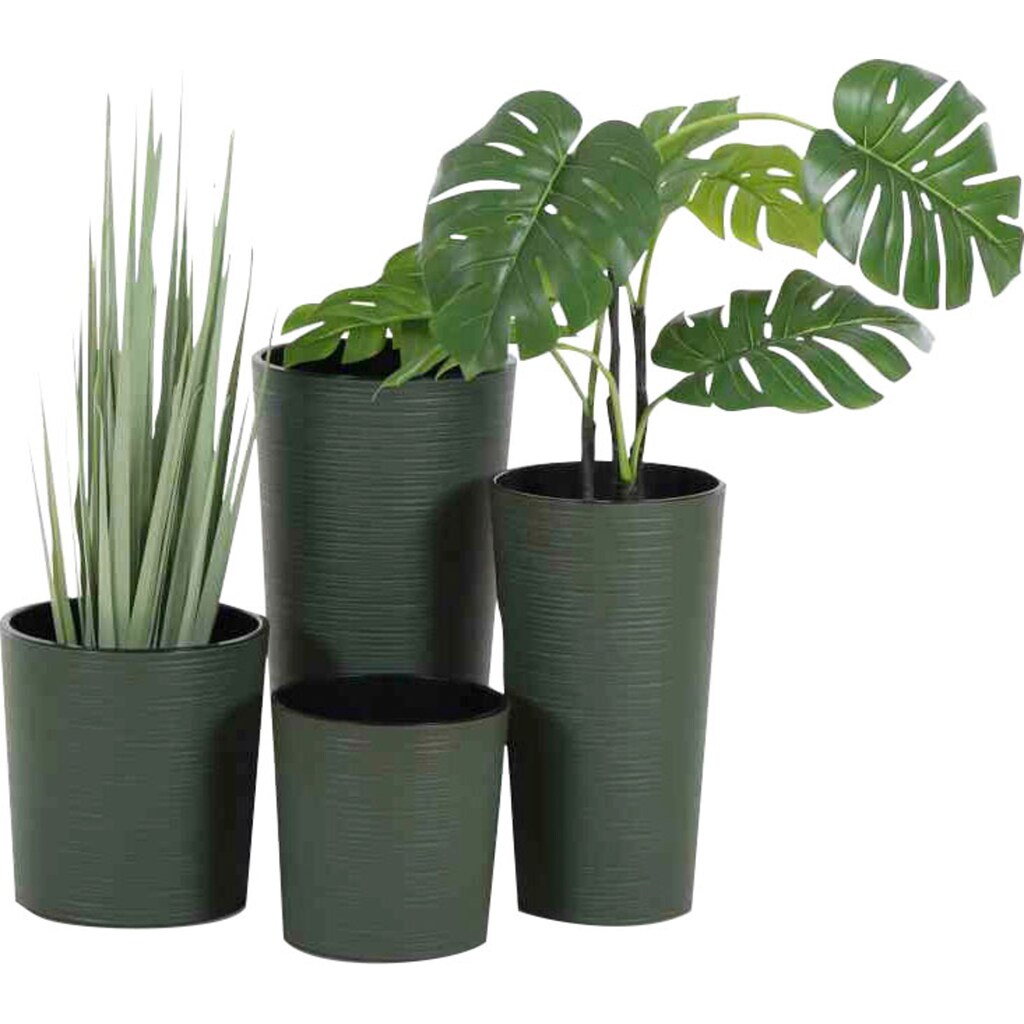 Wohnen Wohnaccessoires Siena Garden Pflanzkübel, Rillenoptik, rund Wohnen Wohnaccessoires Siena Garden Pflanzkübel, Rillenoptik, rund