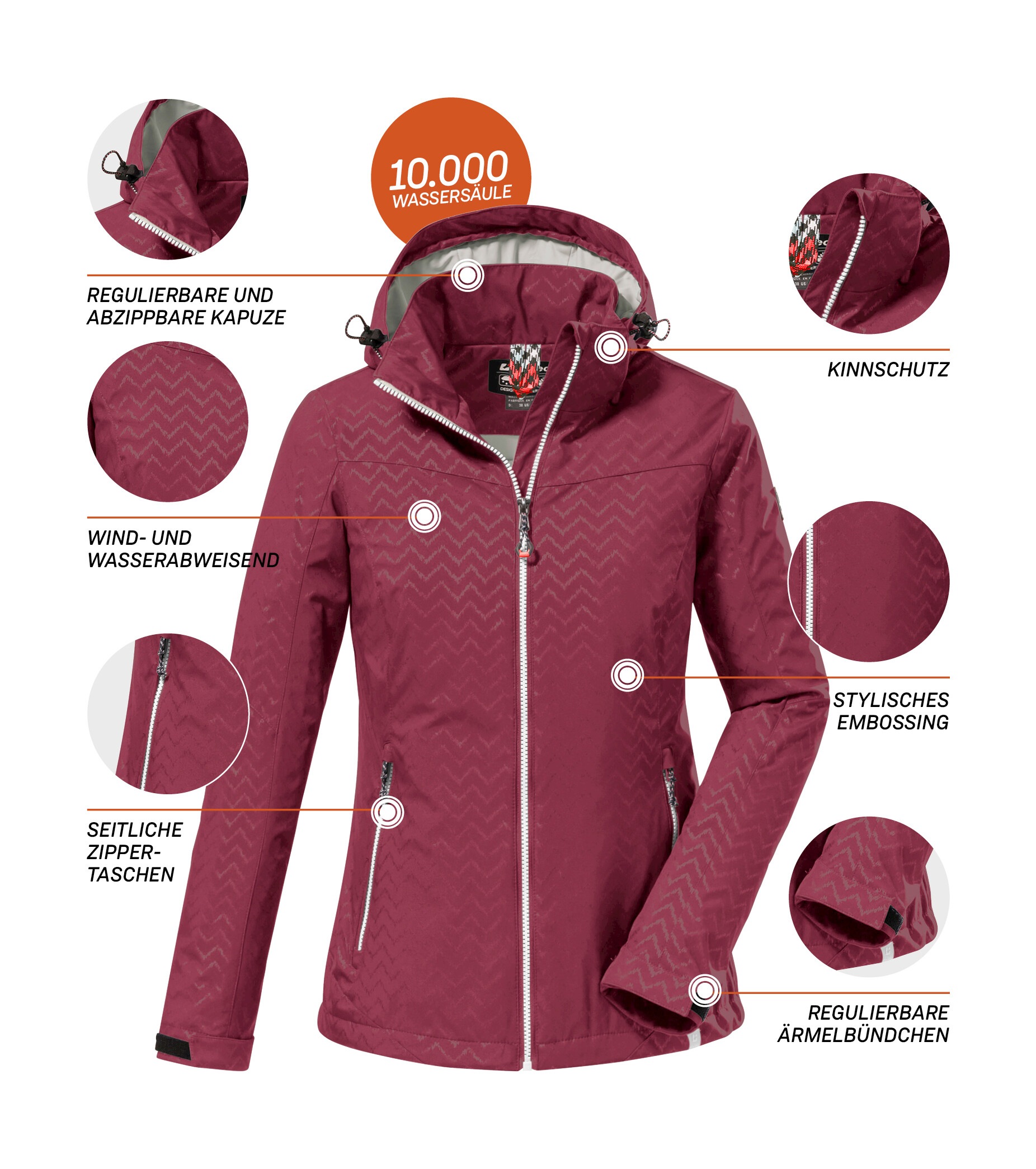 Thumbnail - Killtec Softshelljacke "KOS 176 WMN SFTSHLL JCKT" Wasserabweisende, atmungsaktive Softshelljacke mit All Over-Print