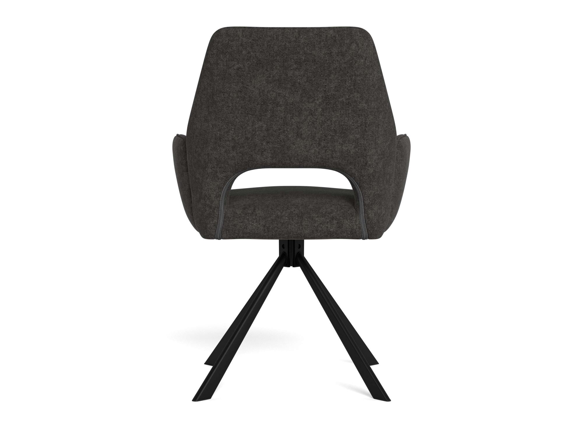 ACTONA GROUP Esszimmerstuhl »Graham 2er Set mit Armlehnen - drehbar & gepolstert, mehreren Farben« (Set) 2 Stk.Stoff, dekorativer Cut-Out, Drehfunktion, 4-Stern-Gestell, FSC™