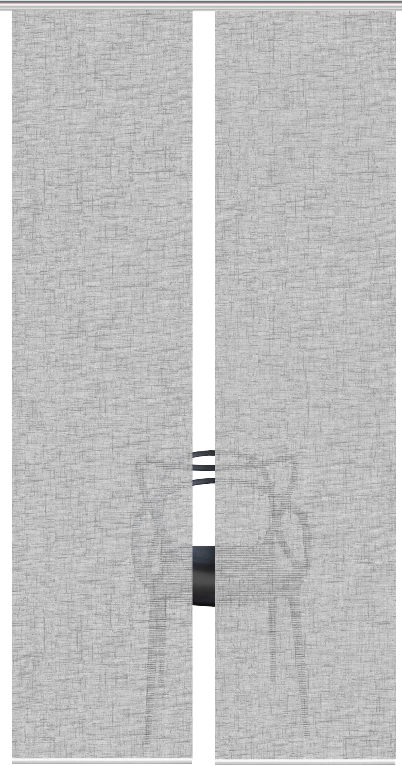 Vision S Schiebegardine "PIVE 2er SET" Paneelwagen 2 Stk. tlg. Schiebevorha günstig online kaufen