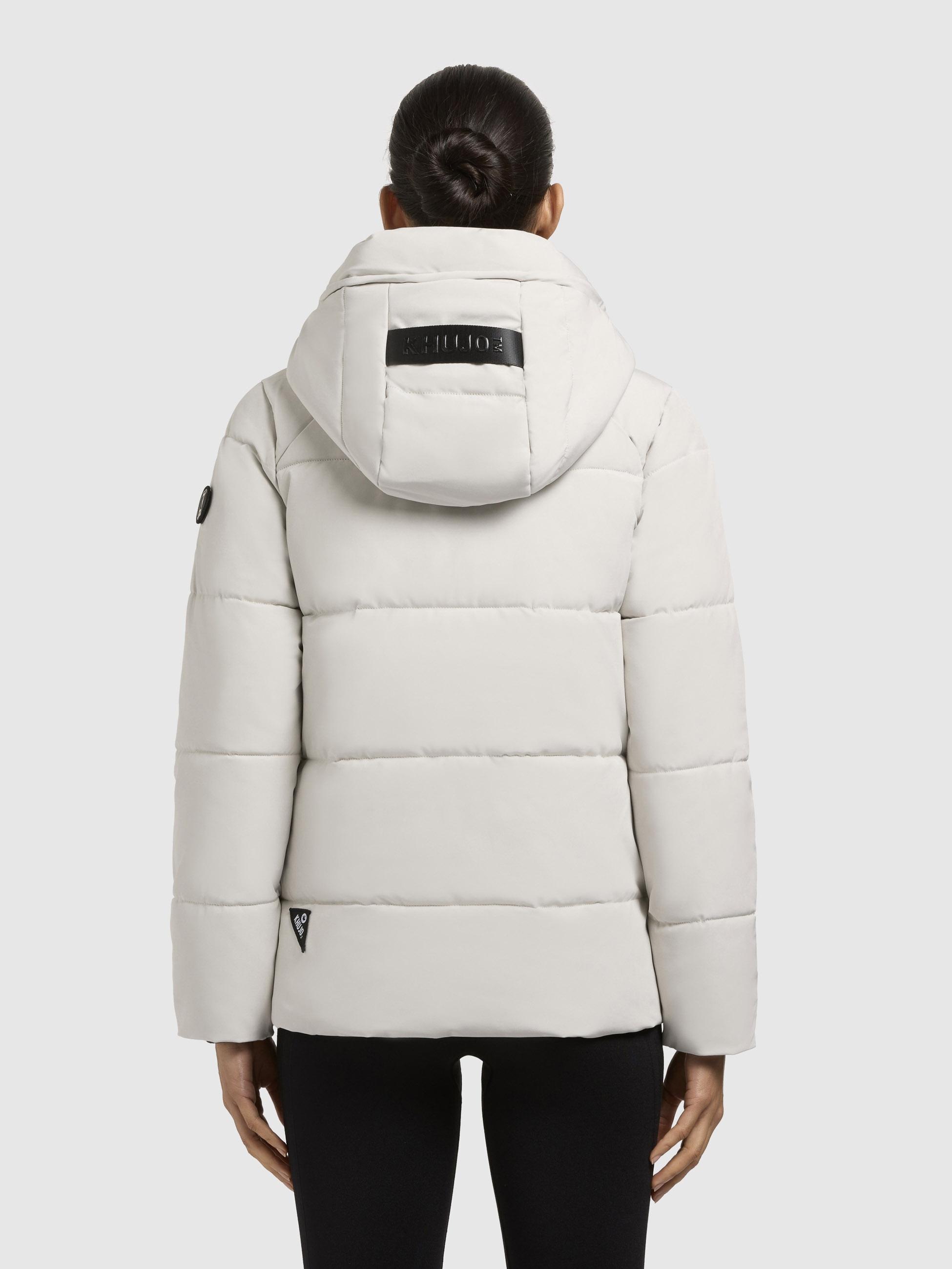 khujo Steppjacke »Fanc2-YM«, mit Kapuze, Kurze gesteppte Damen Winterjacke