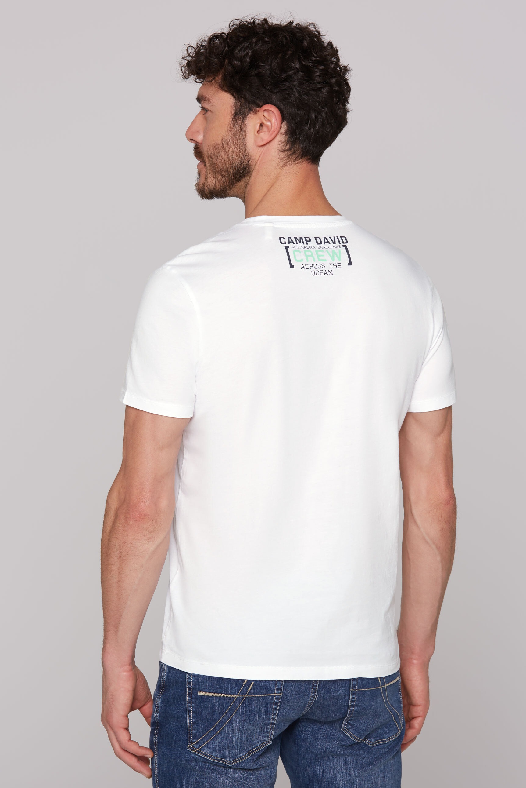 CAMP DAVID Rundhalsshirt, aus Baumwolle