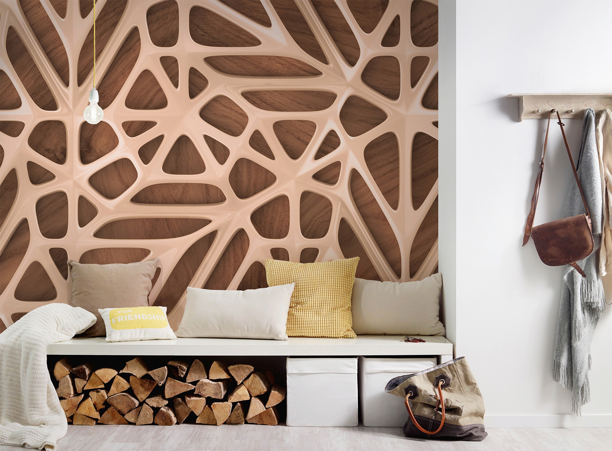 living walls Fototapete »Designwalls Organic Surface 2«, Vlies, Wand, Schräge, Decke