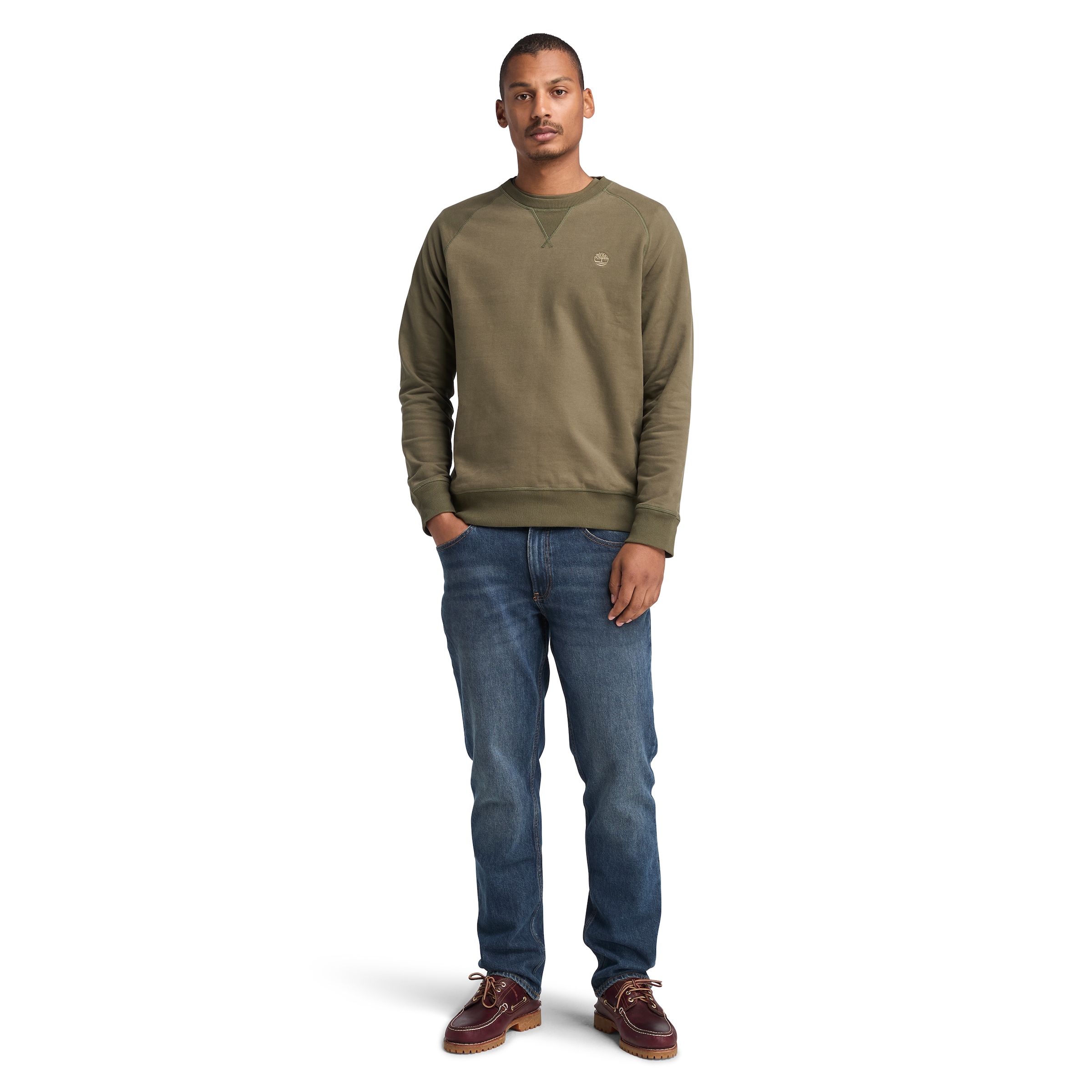 Timberland Sweatshirt »EXETER RIVER Loopback Crew Neck Swe«, Langarm-Ausführung, aus Baumwolle, bequemer Schnitt
