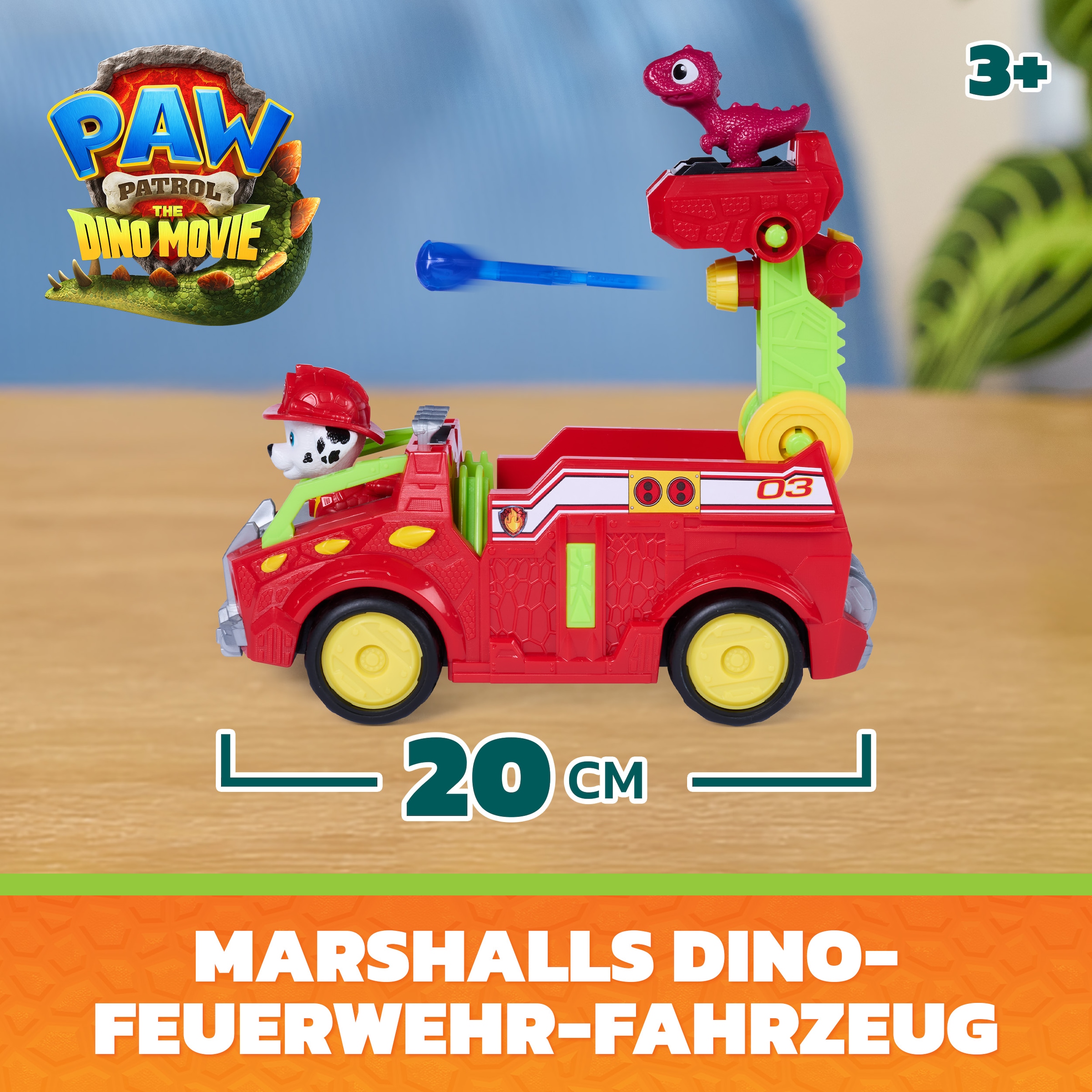 Spin Master Spielzeug-Auto »PAW Patrol: Der Dino Film, Marshalls Dino-Feuerwehrauto«